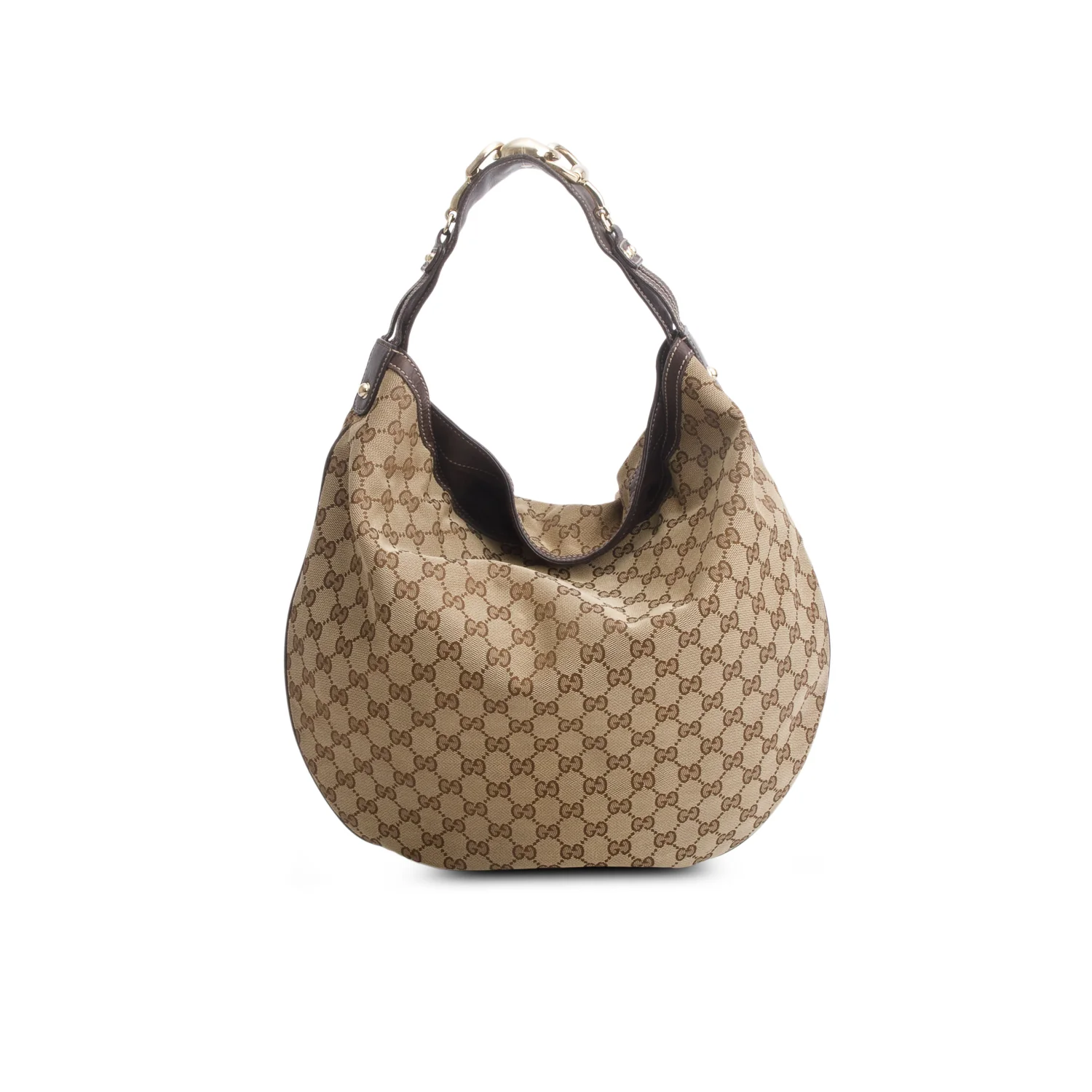 Gucci Monogram GG Canvas Large Wave Hobo - Image 4