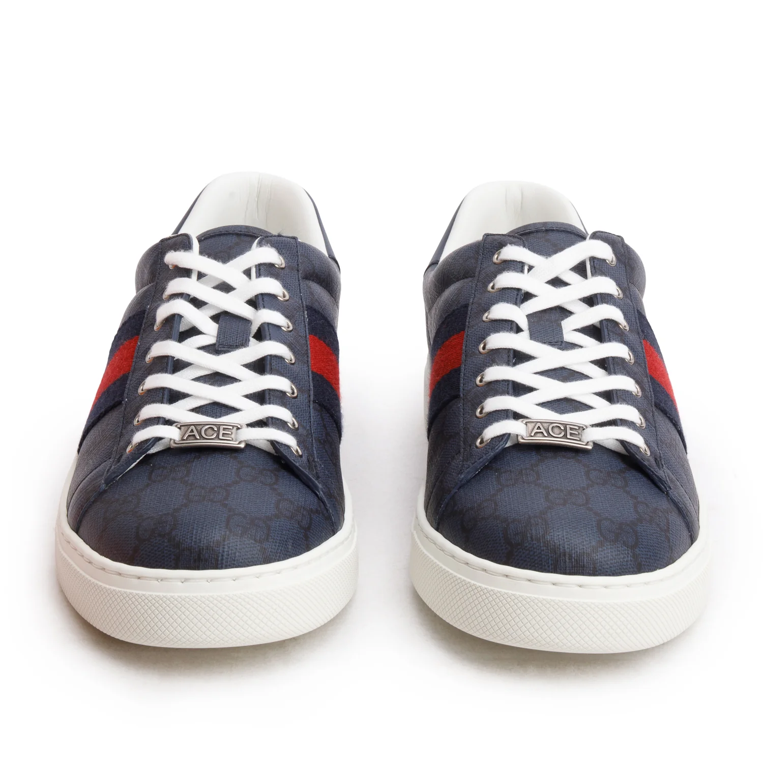 Gucci Navy GG Supreme H2O Web Sneaker, Men's Size 10 w/ Box - Image 4