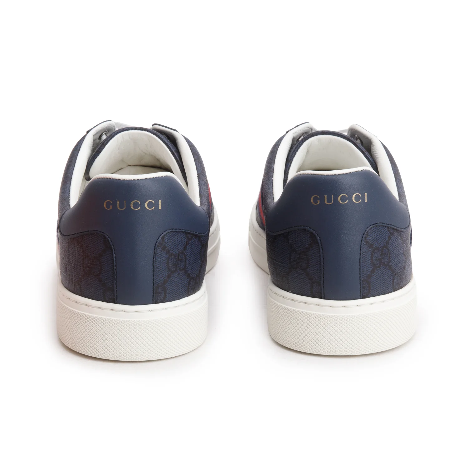 Gucci Navy GG Supreme H2O Web Sneaker, Men's Size 10 w/ Box - Image 5