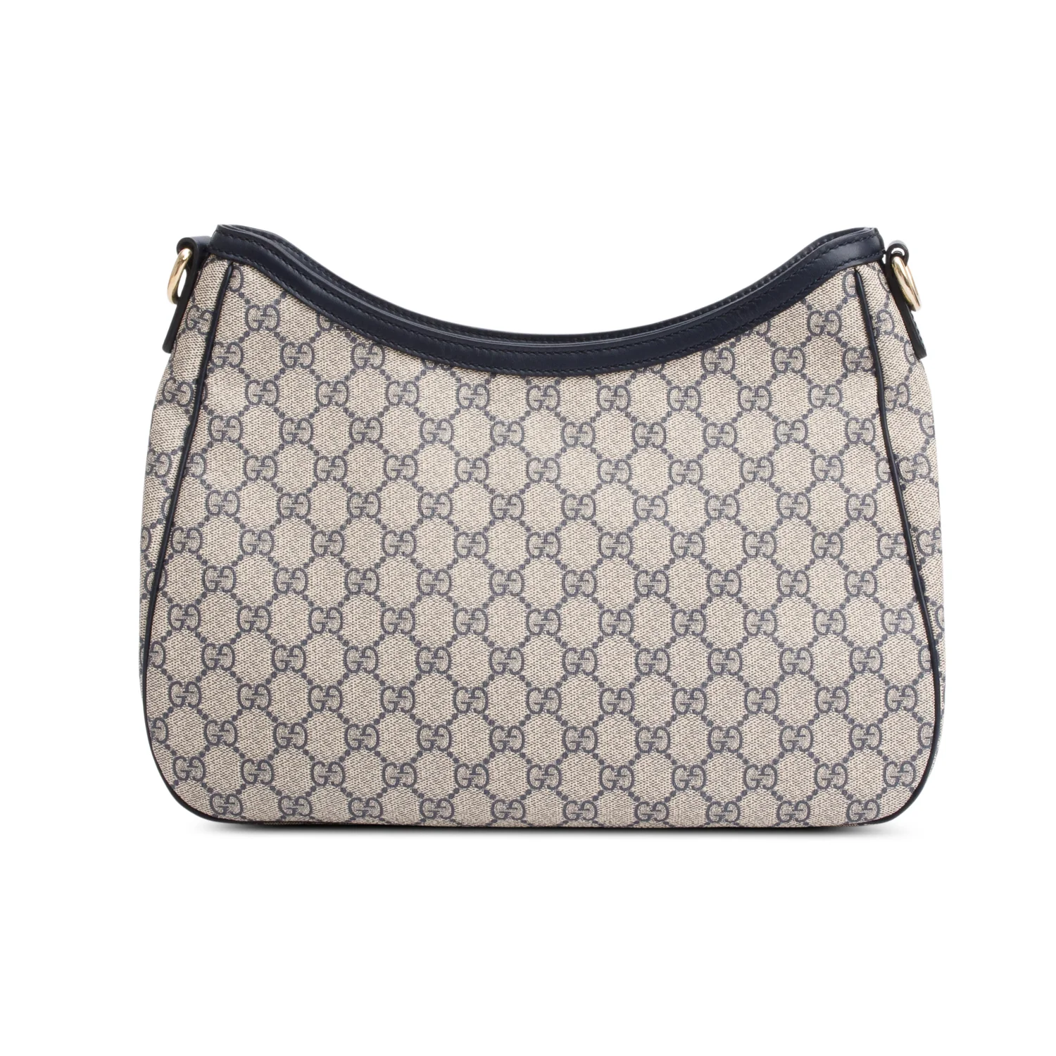 Gucci Navy GG Supreme Web Sherry Medium Shoulder Bag - Image 5