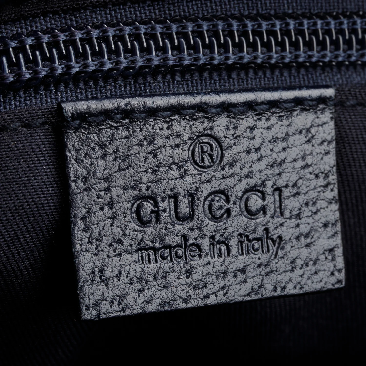 Gucci Navy Monogram Small Web Handle Bucket Tote - Image 8