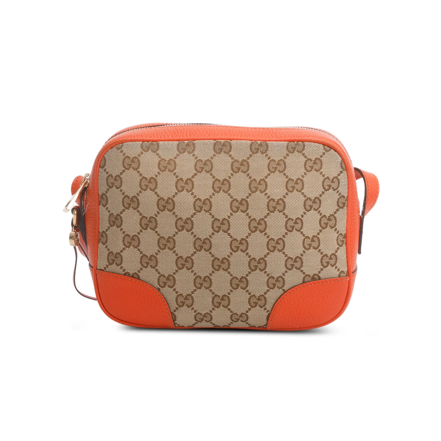 Gucci Orange Monogram Mini Bree Camera Bag - Image 3