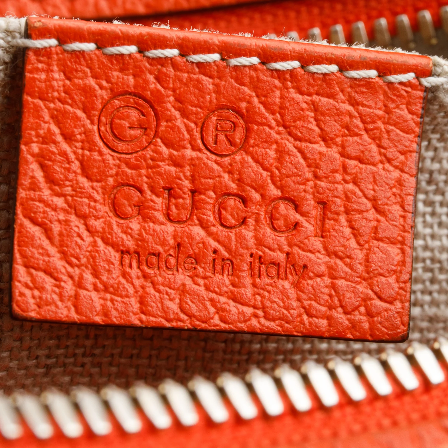 Gucci Orange Monogram Mini Bree Camera Bag - Image 9