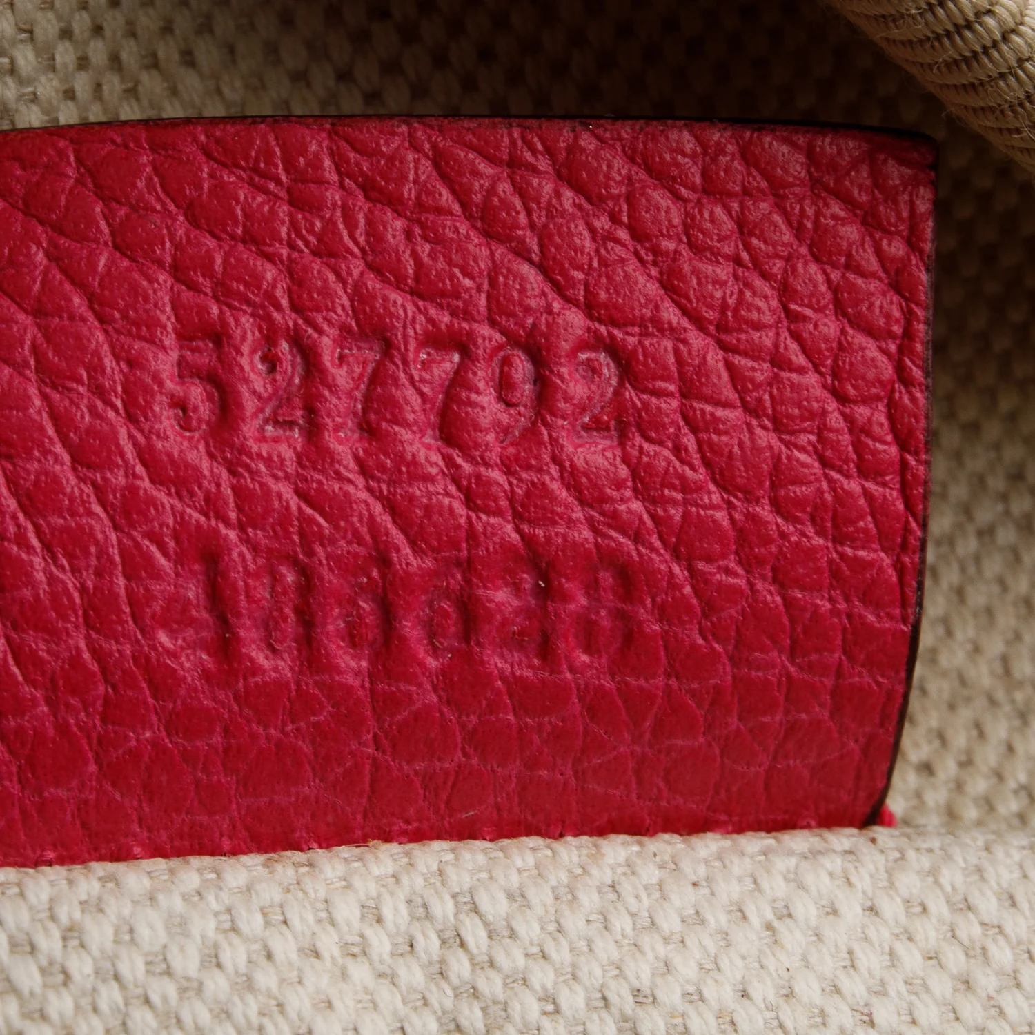 Gucci Pink Calfskin Leather Logo Print Small Belt Bag - Image 8