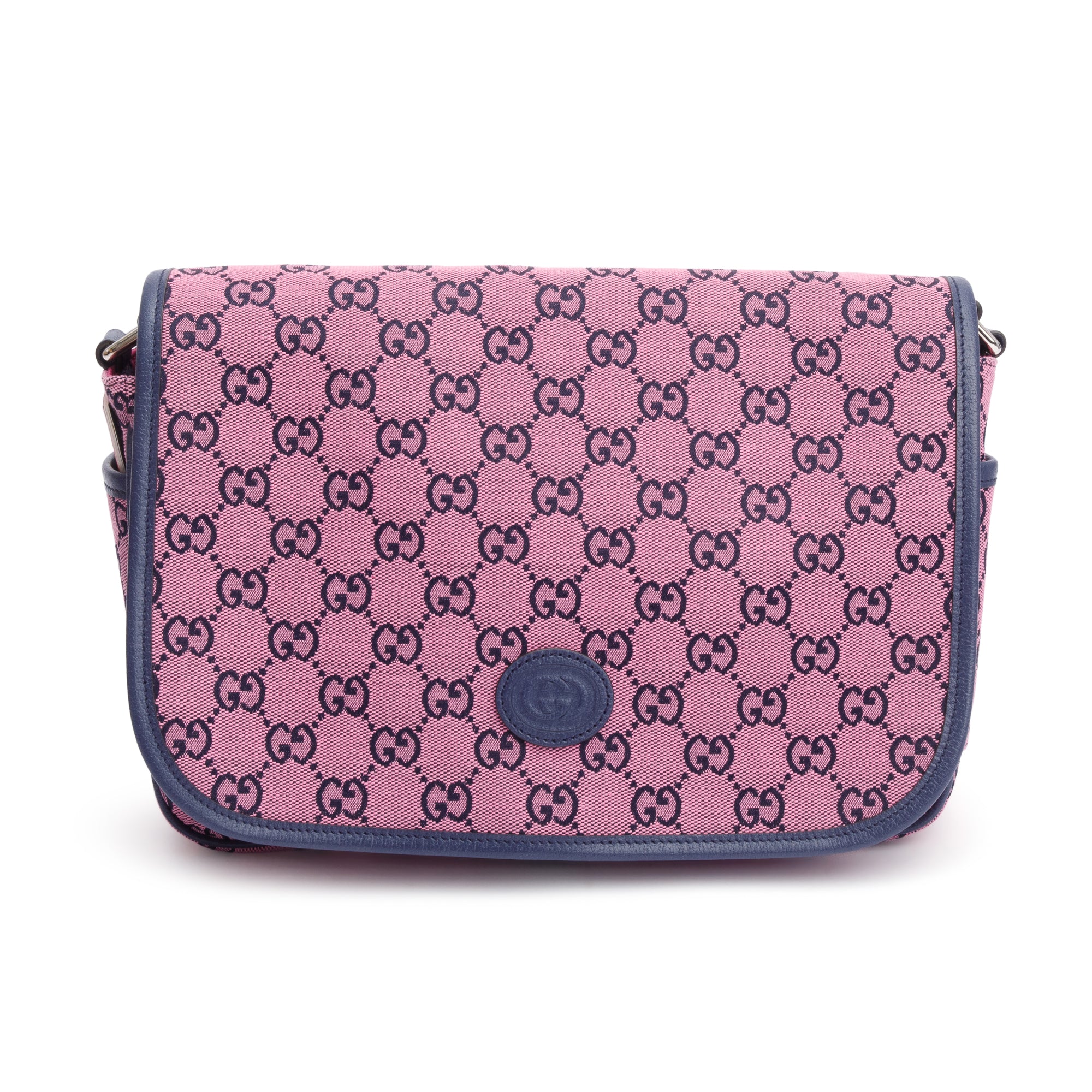 Gucci Pink GG Canvas Children's Messenger Bag - Image 3
