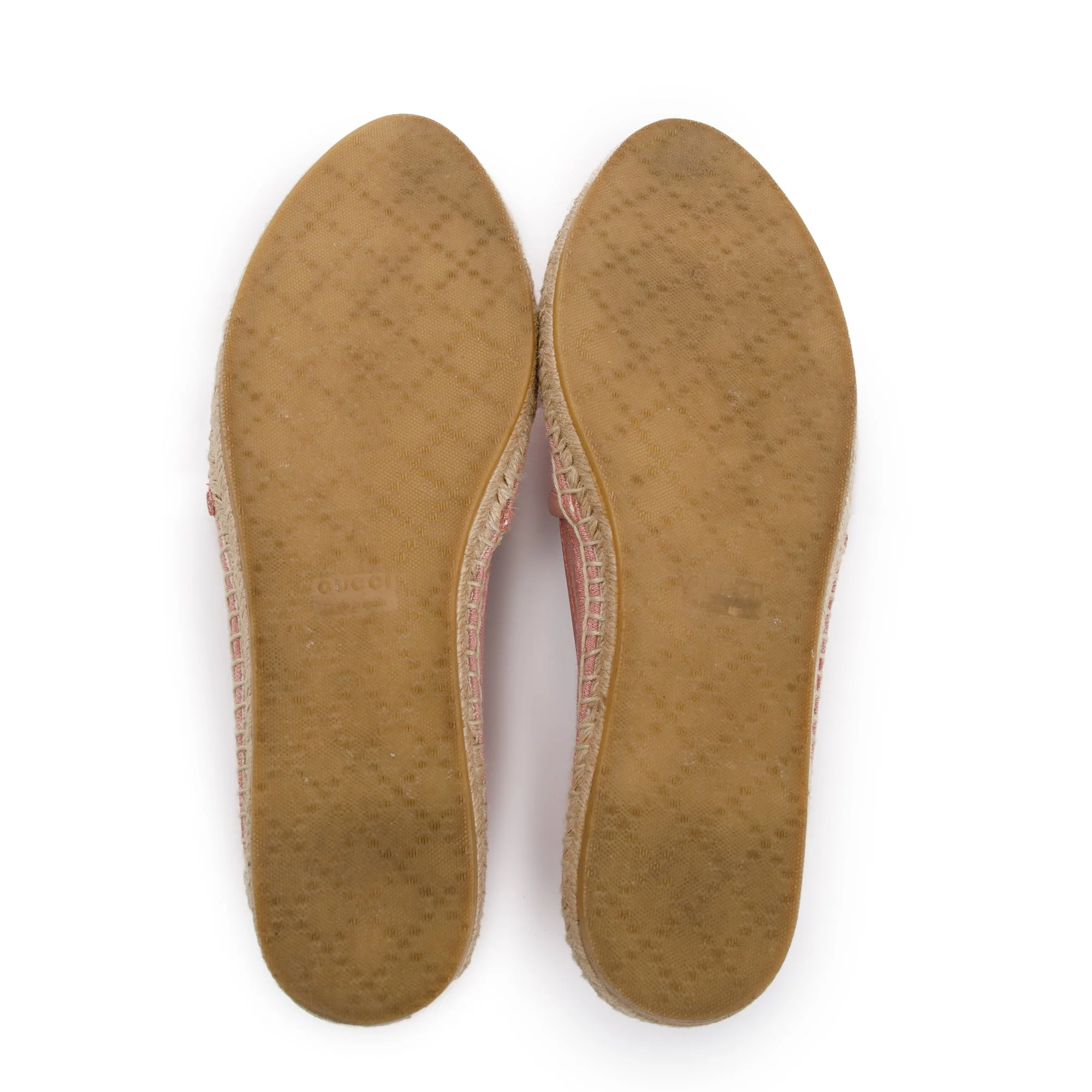Gucci Pink GG Canvas Espadrille, Size 38 - Image 6
