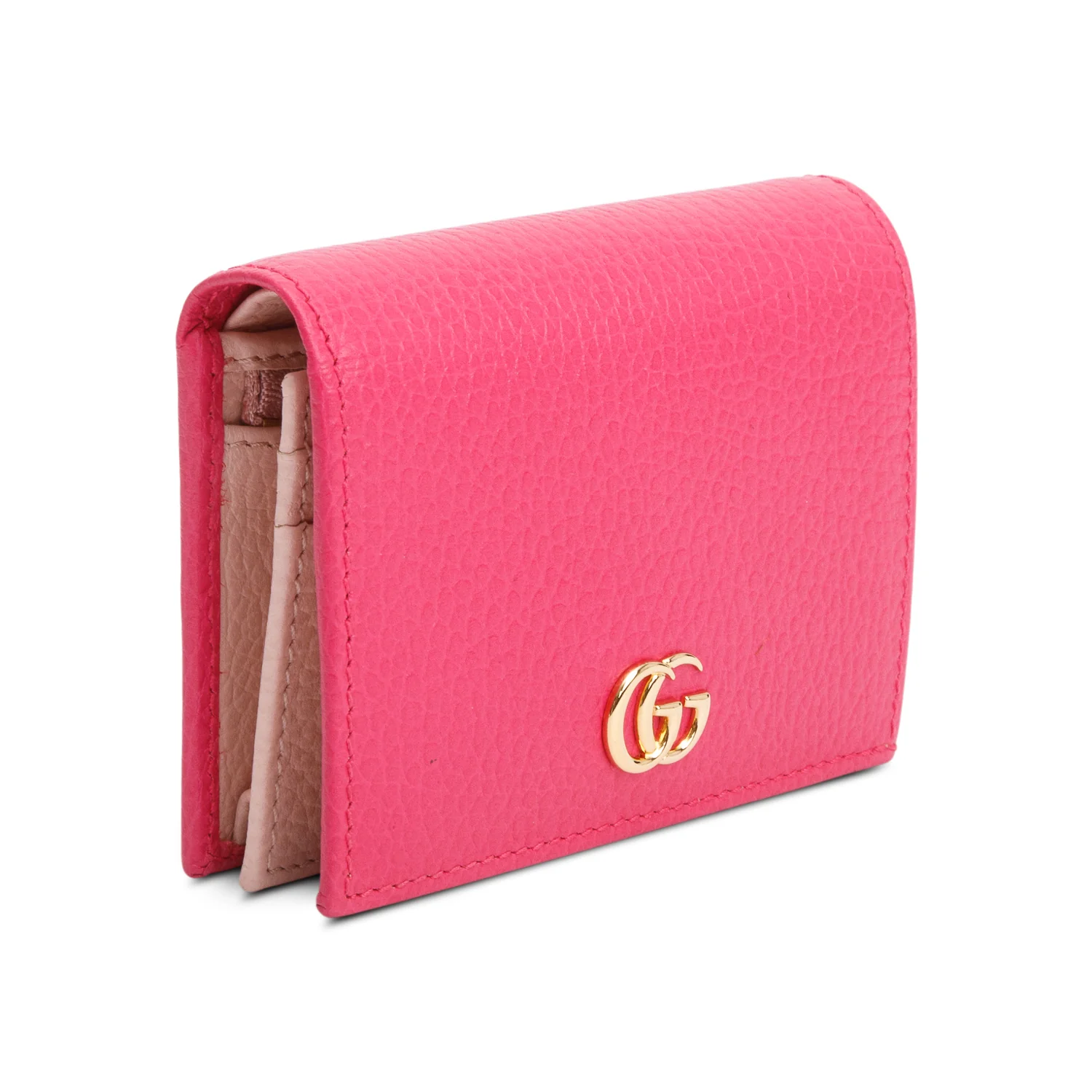 Gucci Pink GG Marmont Leather Card Case Wallet w/ Box - Image 3