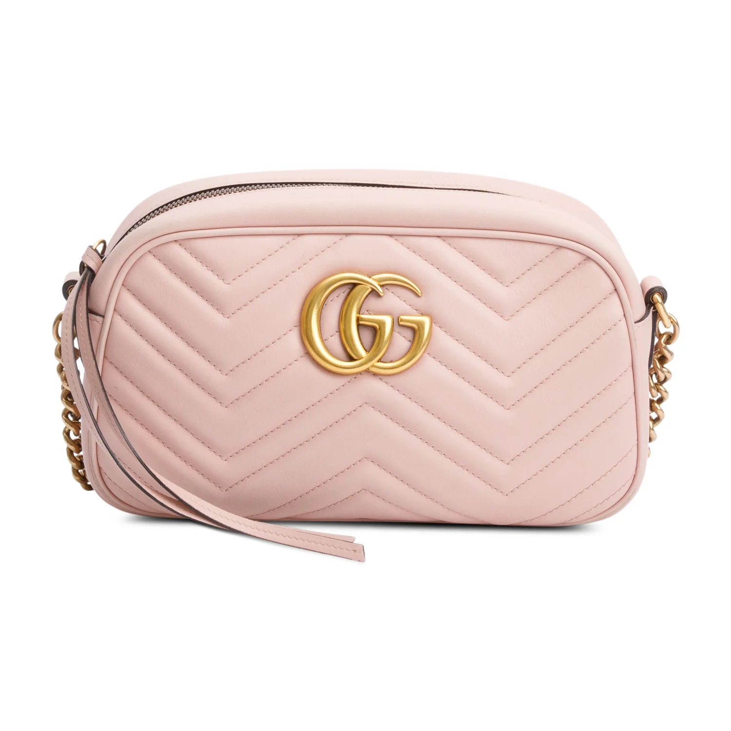 Gucci Pink GG Marmont Matelasse Small Shoulder Bag w/ Box - Image 4