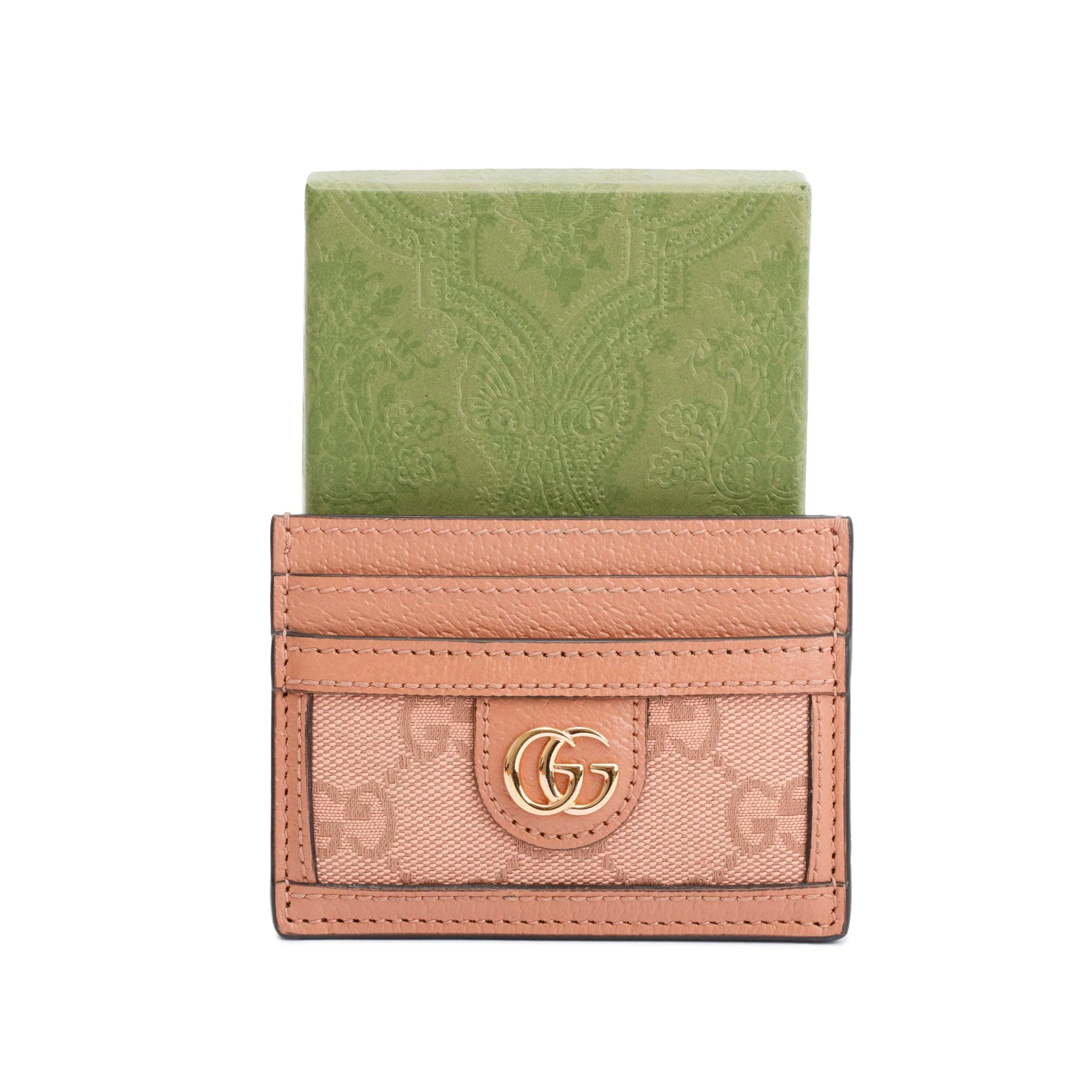 Gucci Pink Ophidia GG Supreme Card Case w/ Box - Image 2