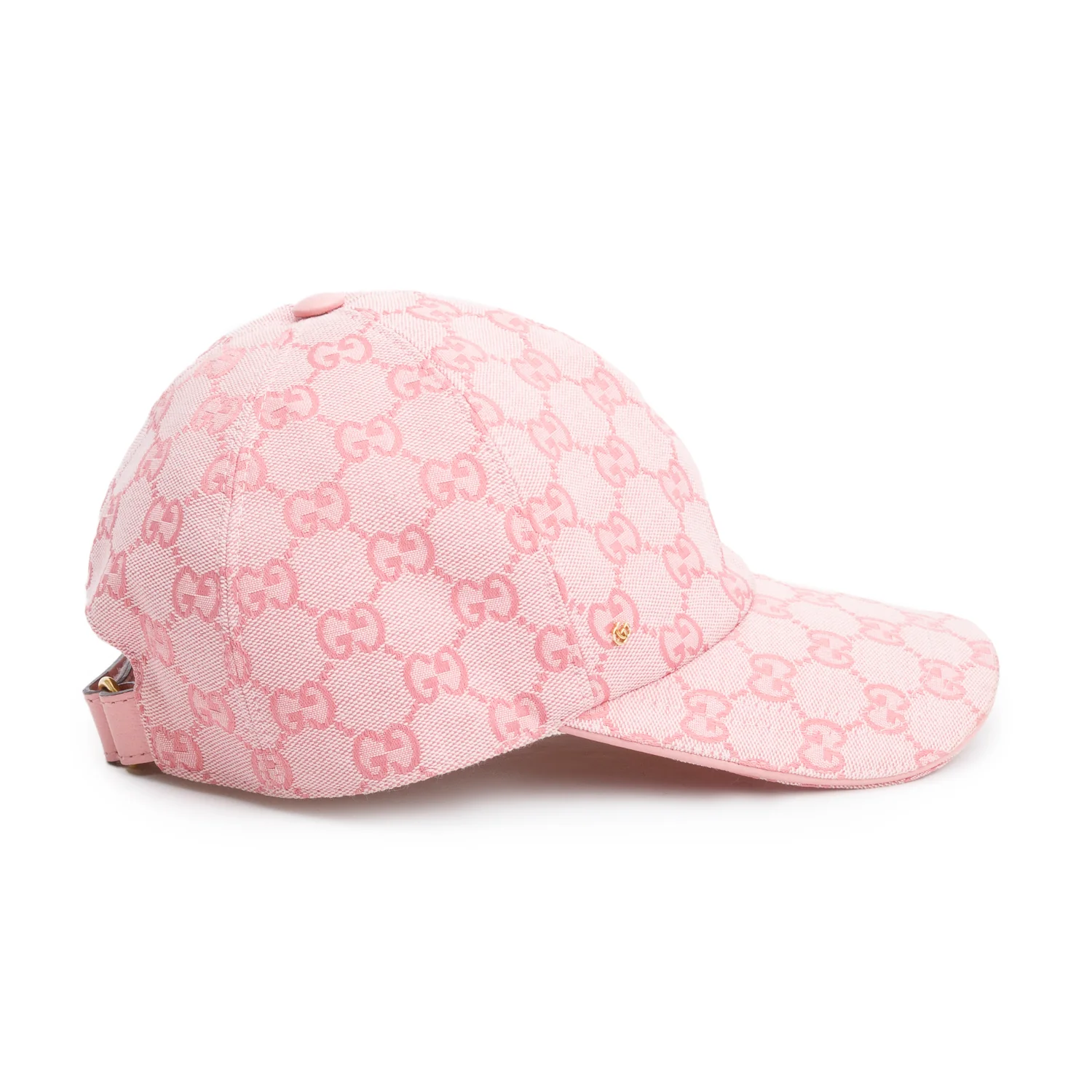 Gucci Pink Original GG Canvas Baseball Hat, Size XS 56 - Image 2