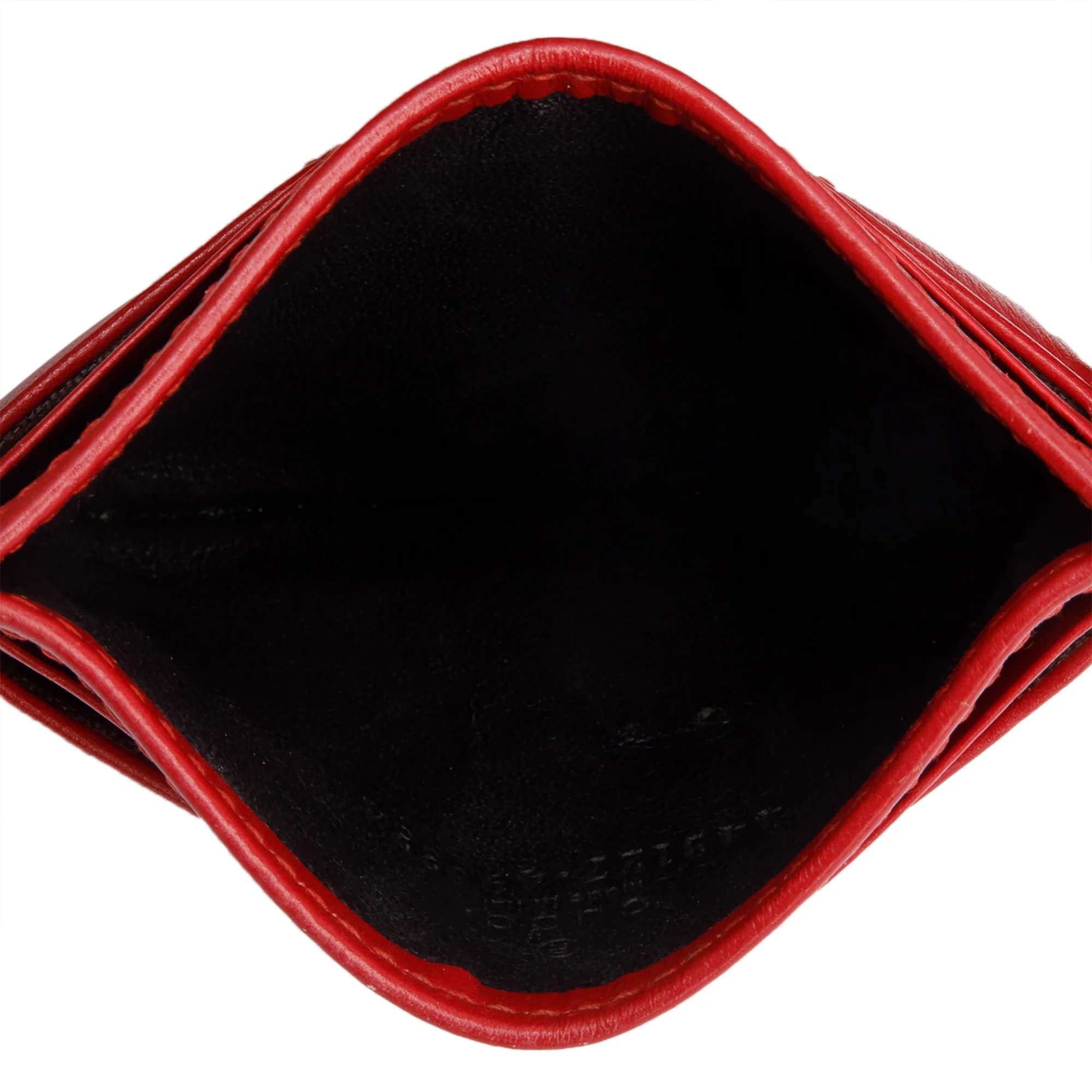 Gucci Red Calfskin Leather GG Marmont Card Holder - Image 5
