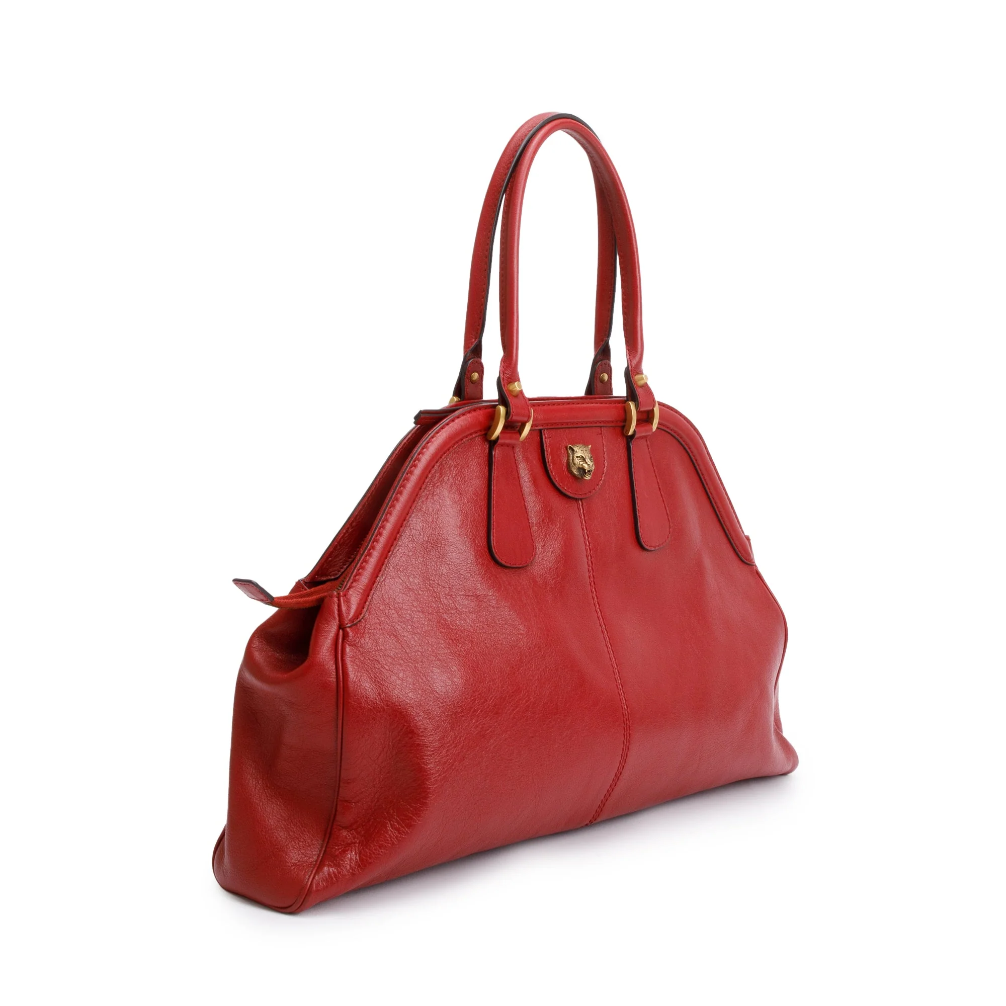 Gucci Red Calfskin Leather Medium RE(Belle) Shoulder Bag - Image 2