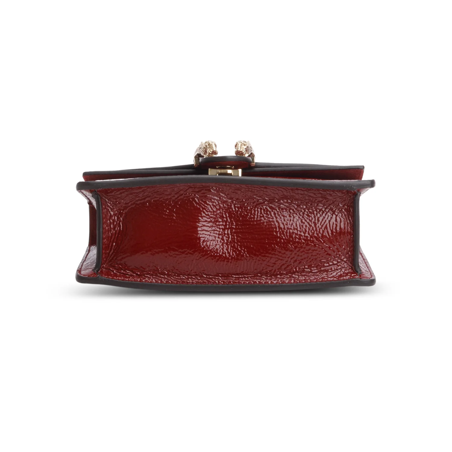 Gucci Red Crinkled Patent Leather Mini Dionysus Shoulder Bag w/ Box - Image 8