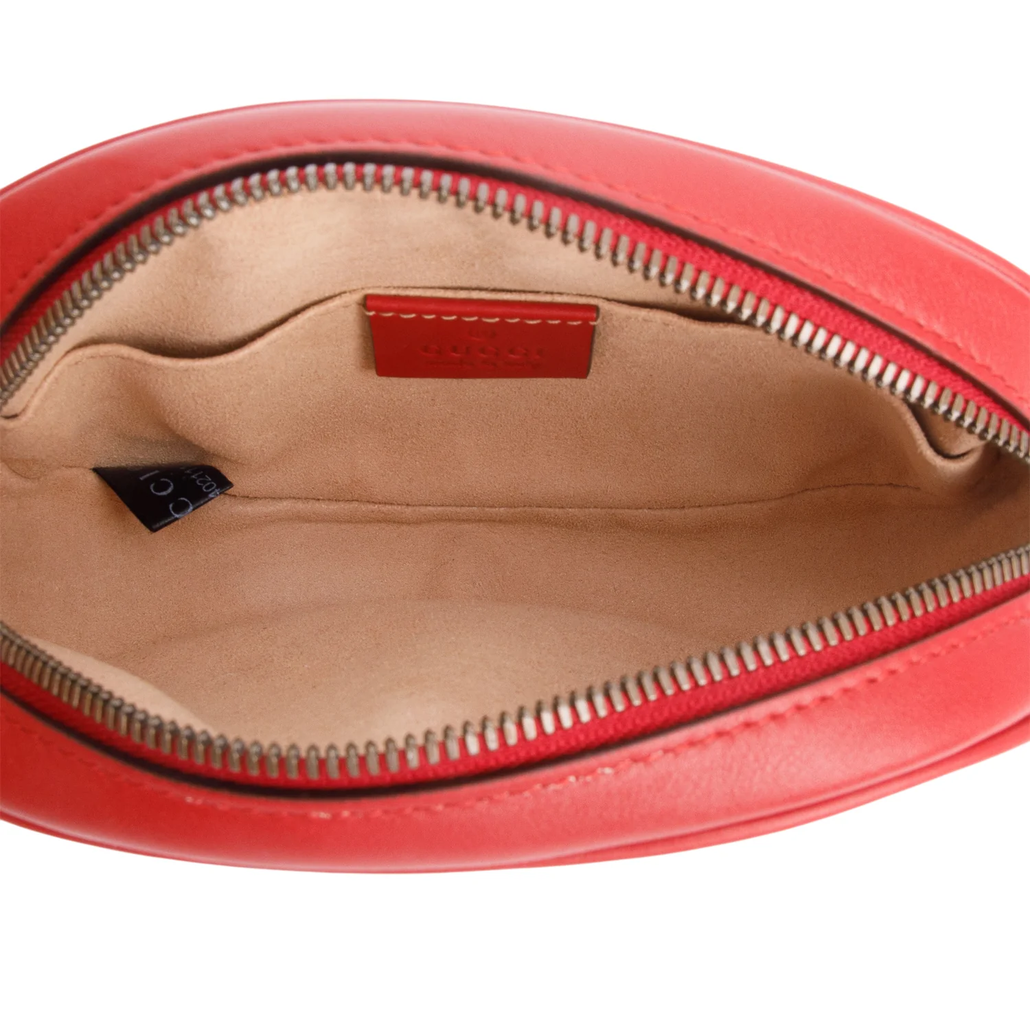 Gucci Red GG Marmont Matelasse Leather Belt Bag, Size 85 w/ Box - Image 8