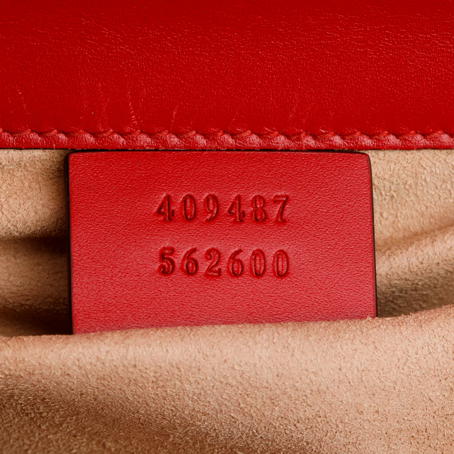 Gucci Red Leather Guccissima Small Padlock Shoulder Bag w/ Box - Image 11