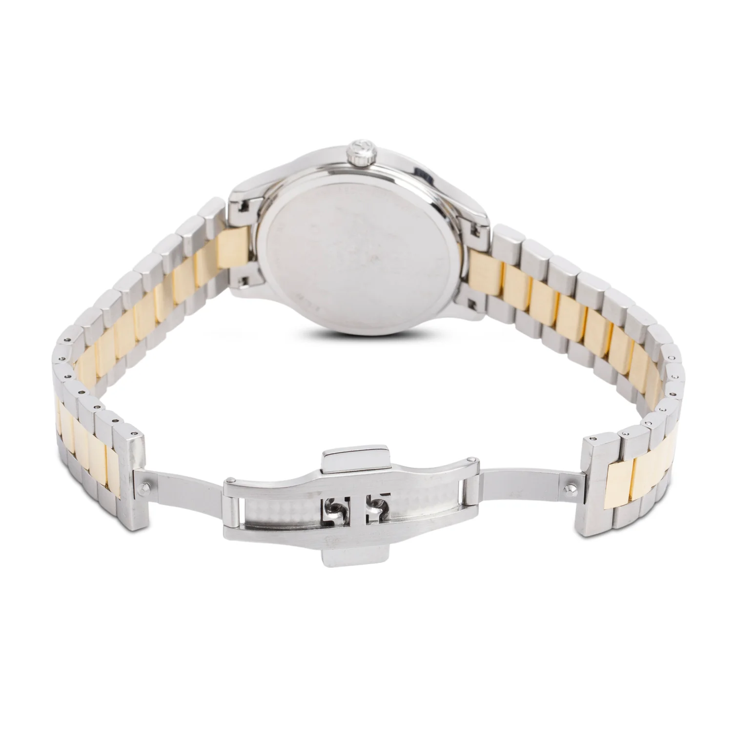 Gucci Stainless Steel & 18k Yellow Gold G-Timeless 32 MM Quartz Watch Green Dial YA1265042 w/ Box - Image 5