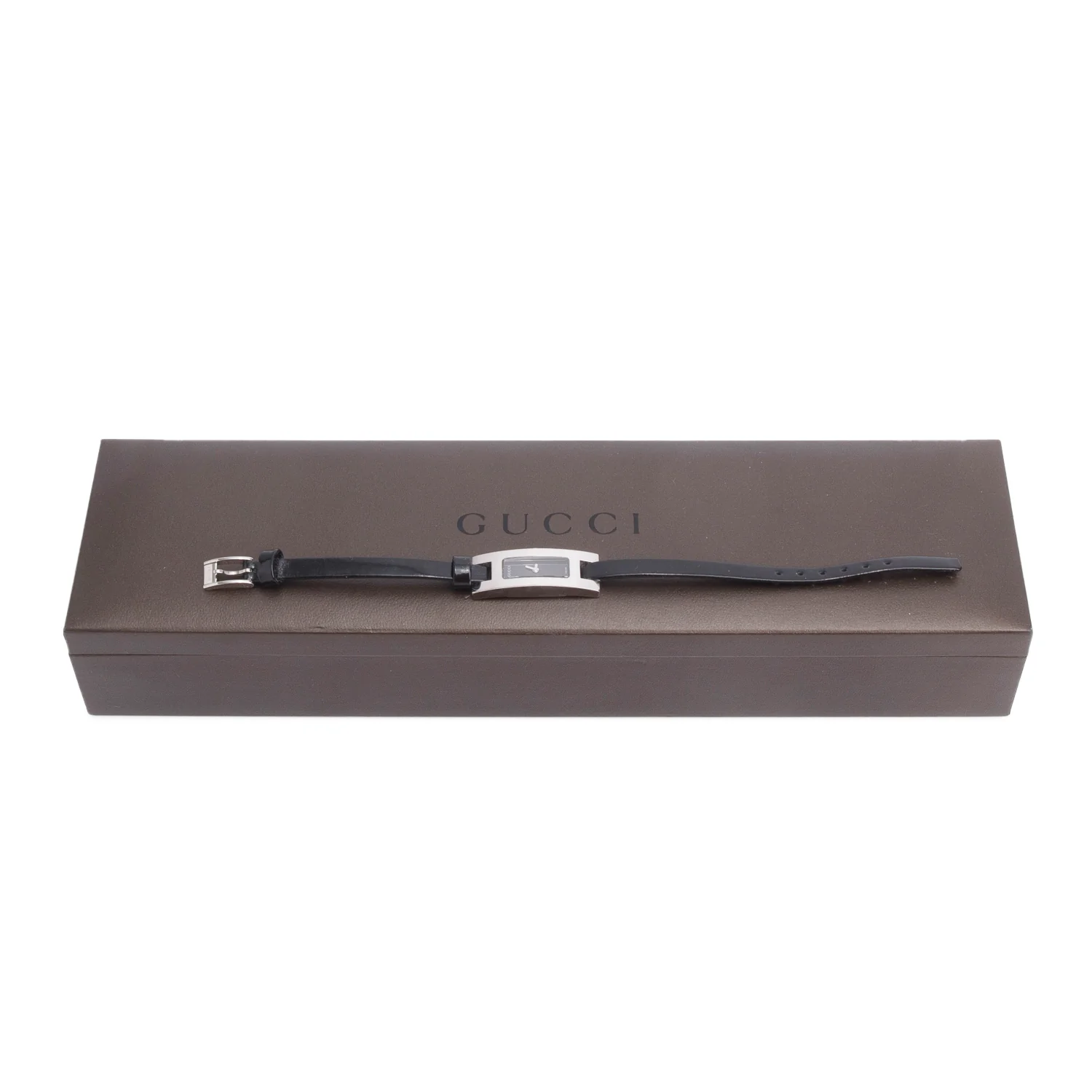 Gucci Stainless Steel 3900 Series Watch Black Dial w/ Box - Image 2