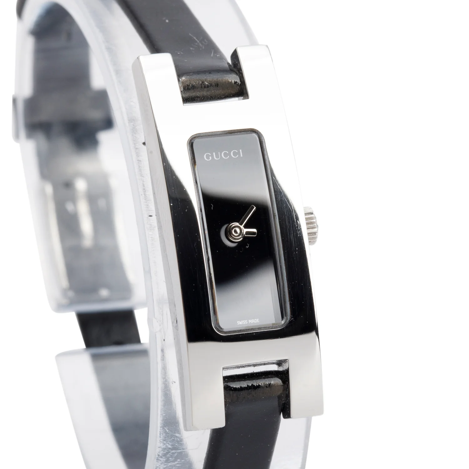Gucci Stainless Steel 3900 Series Watch Black Dial w/ Box - Image 3