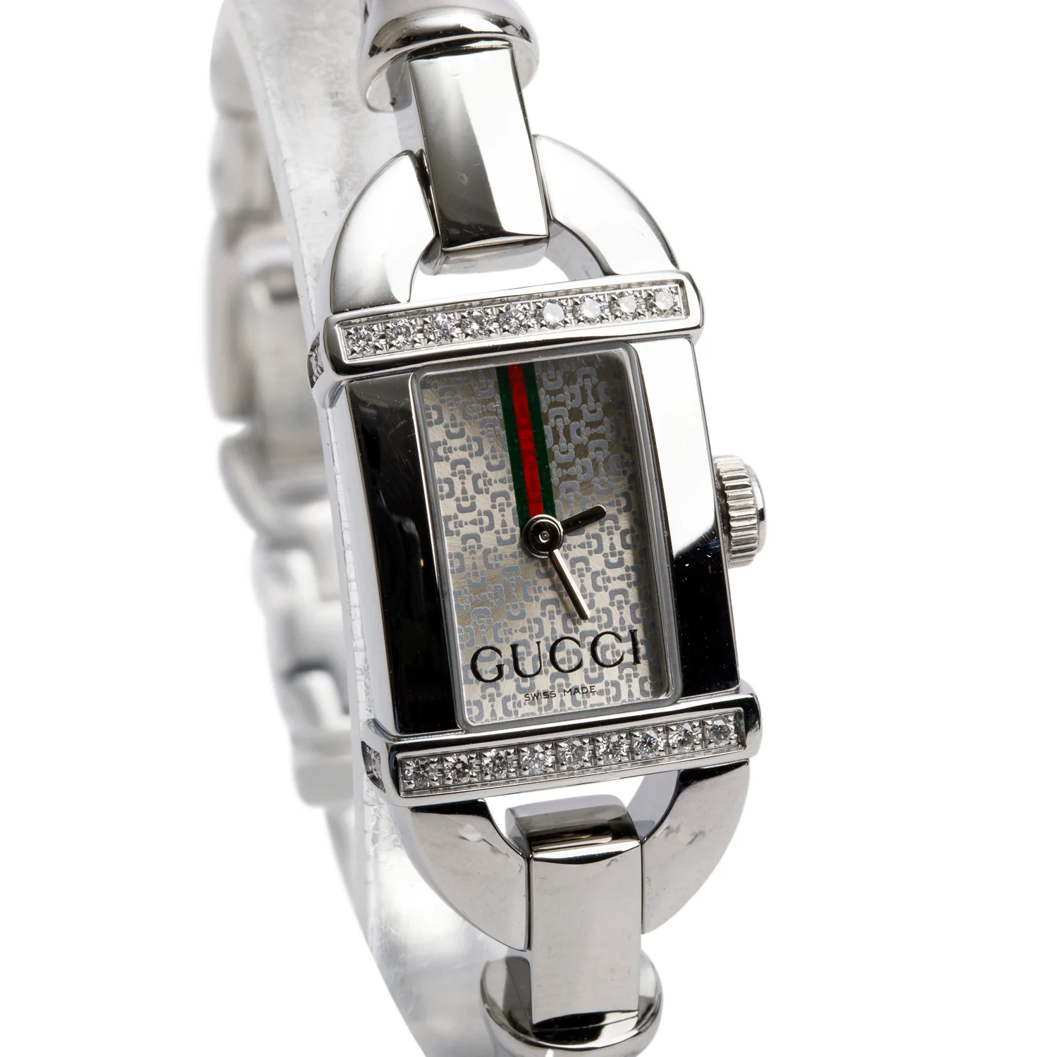 Gucci Stainless Steel Diamond Bezel 6800 Series Watch w/ Box & Papers - Image 3
