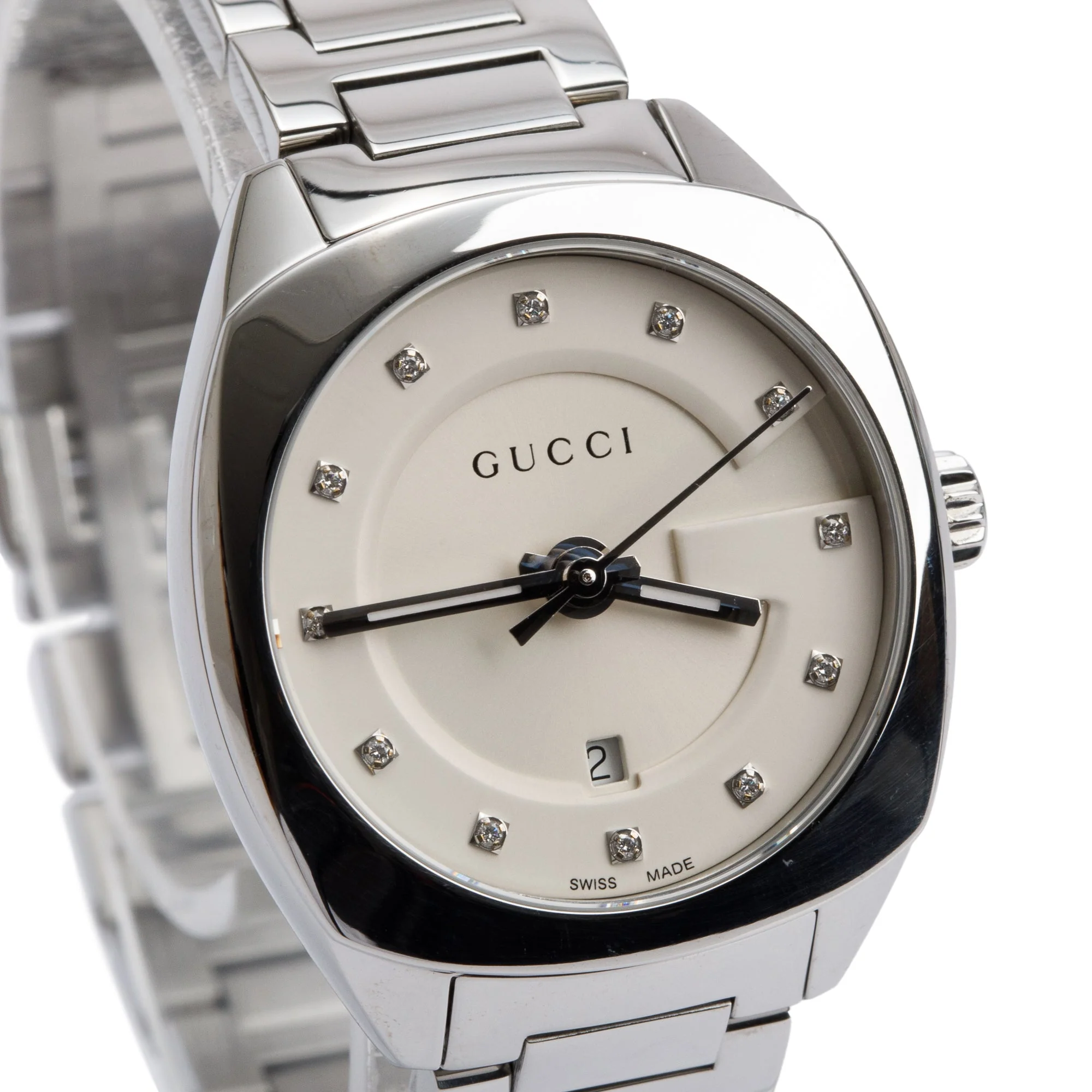 Gucci Stainless Steel Diamond Dial GG2570 29 MM Watch - Image 2