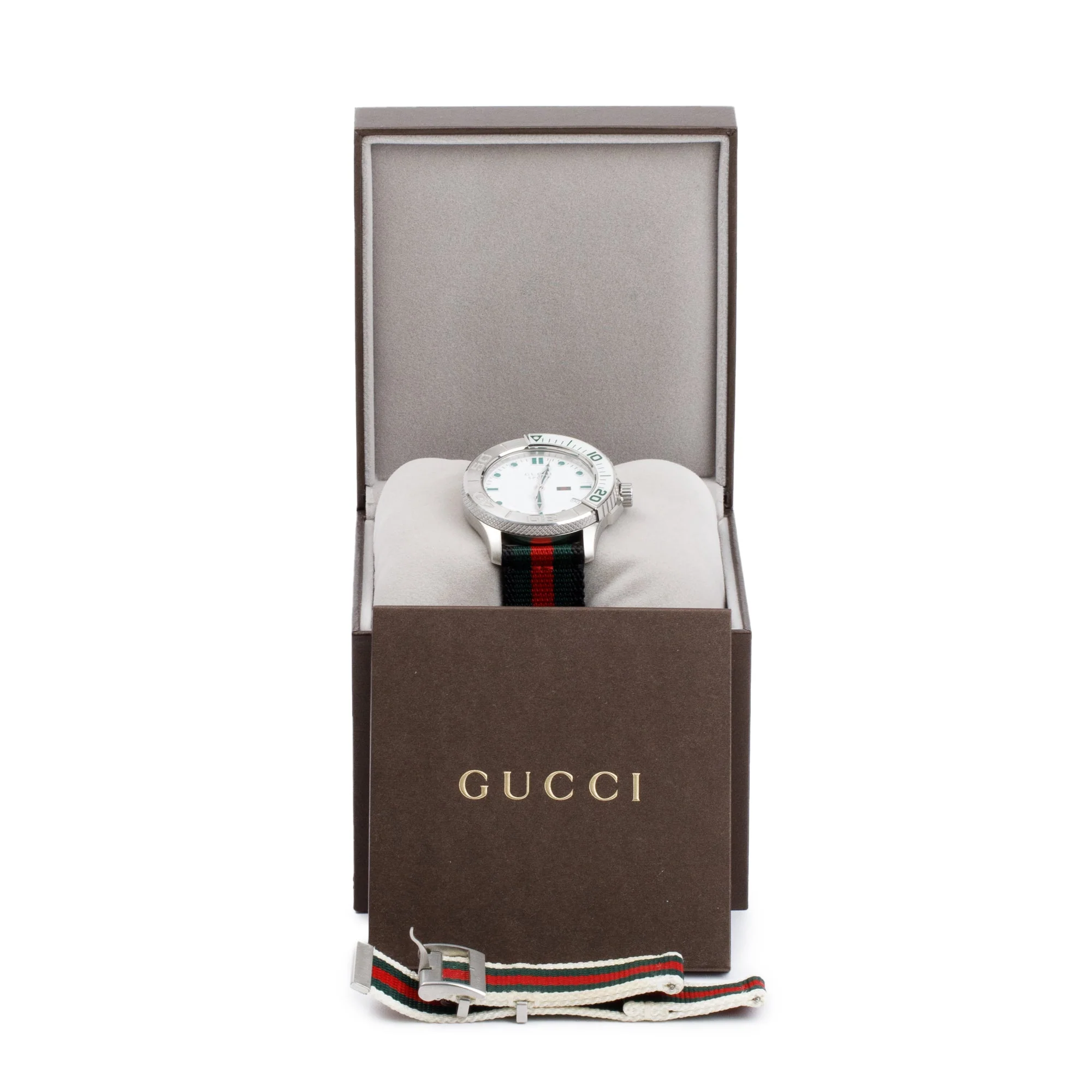 Gucci Stainless Steel G-Timeless XL Sport 44 MM Watch w/ Box & Papers - Image 2