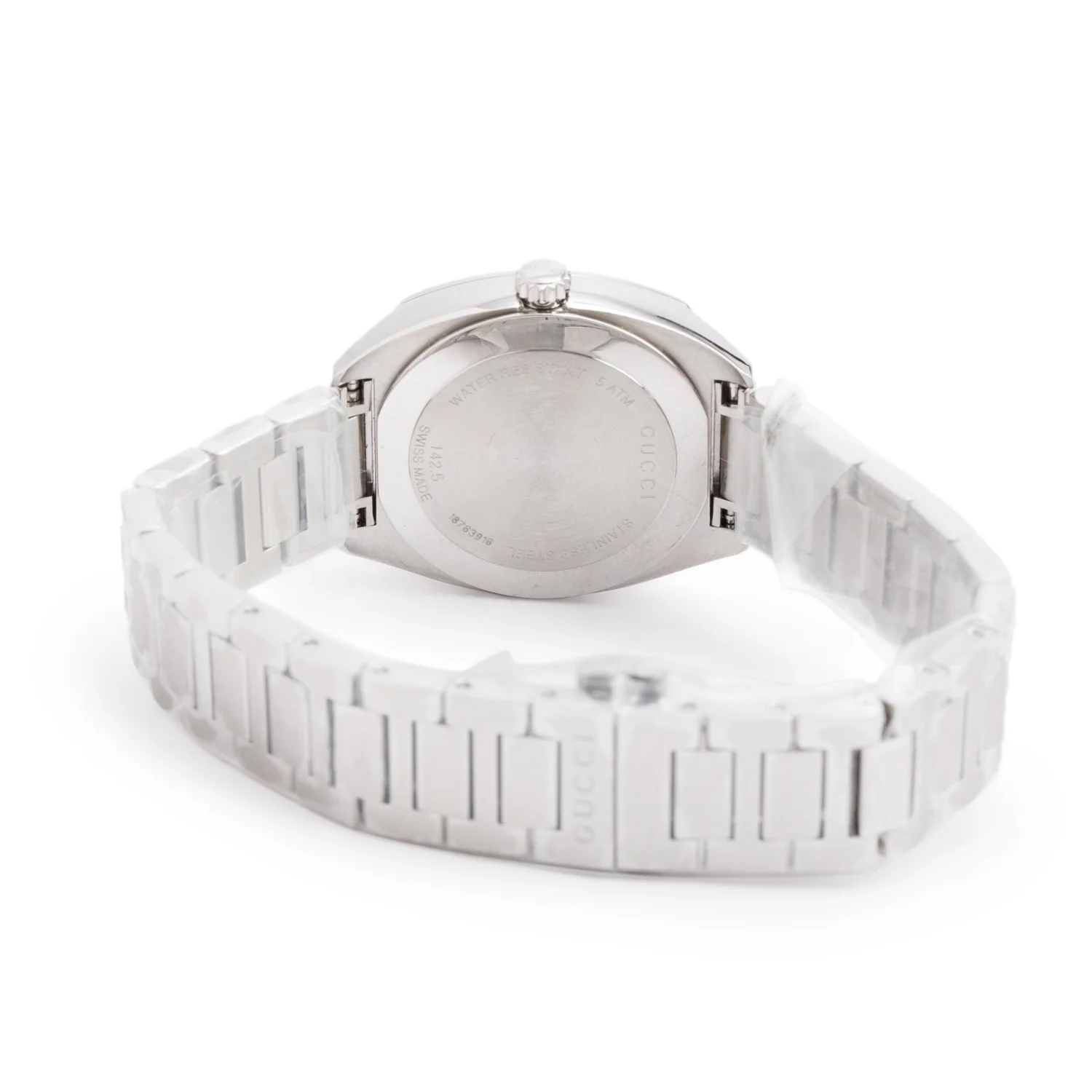 Gucci Stainless Steel GG2570 29 MM Quartz Watch White Diamond Dial - Image 3