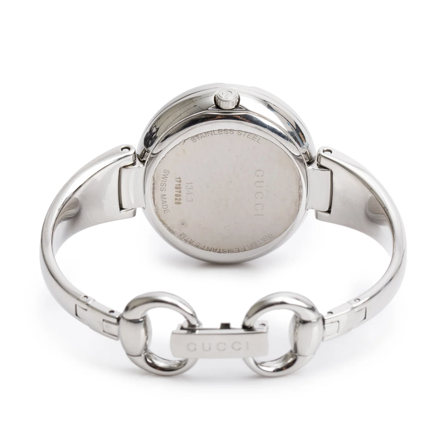 Gucci Stainless Steel Guccissima Watch Brown Dial 134.3 - Image 3