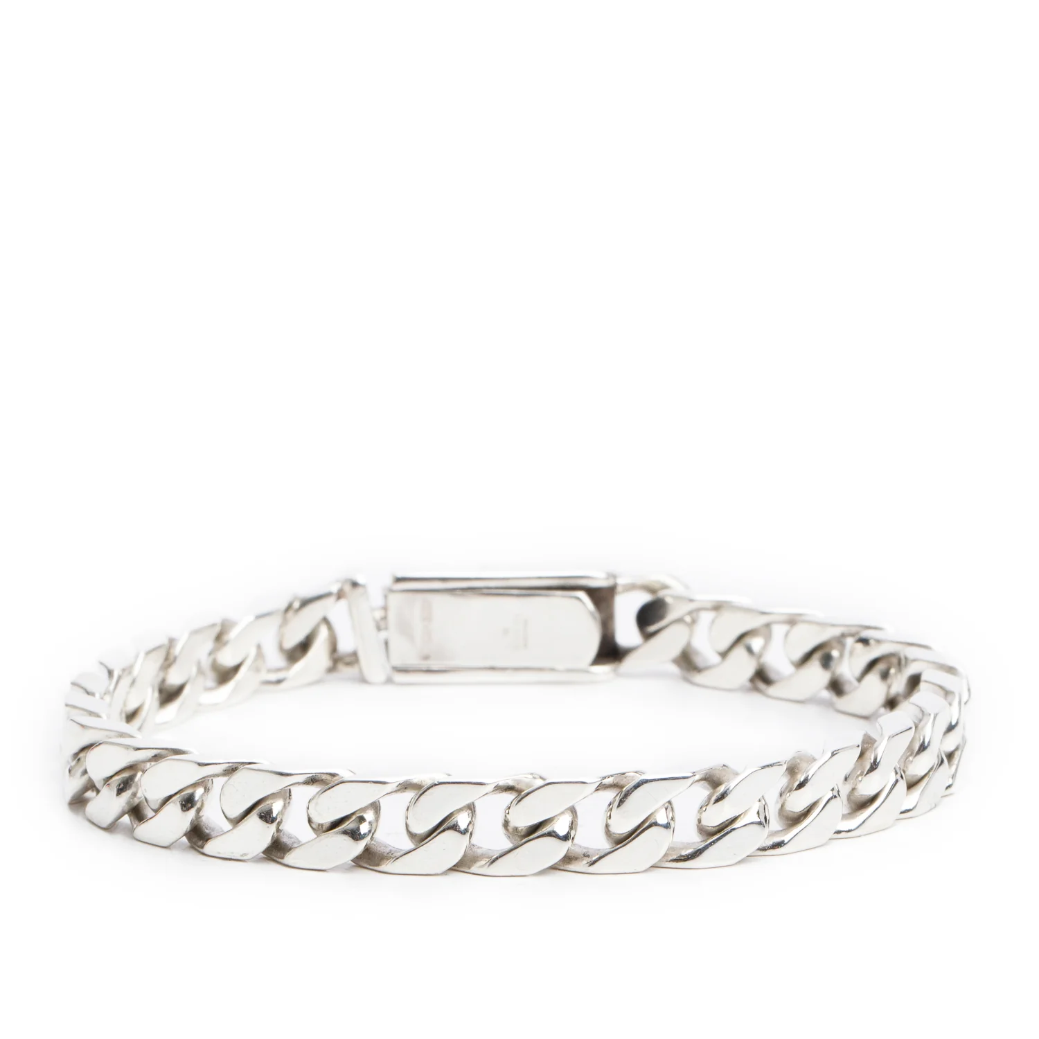 Gucci Sterling Silver Curb Link Bracelet