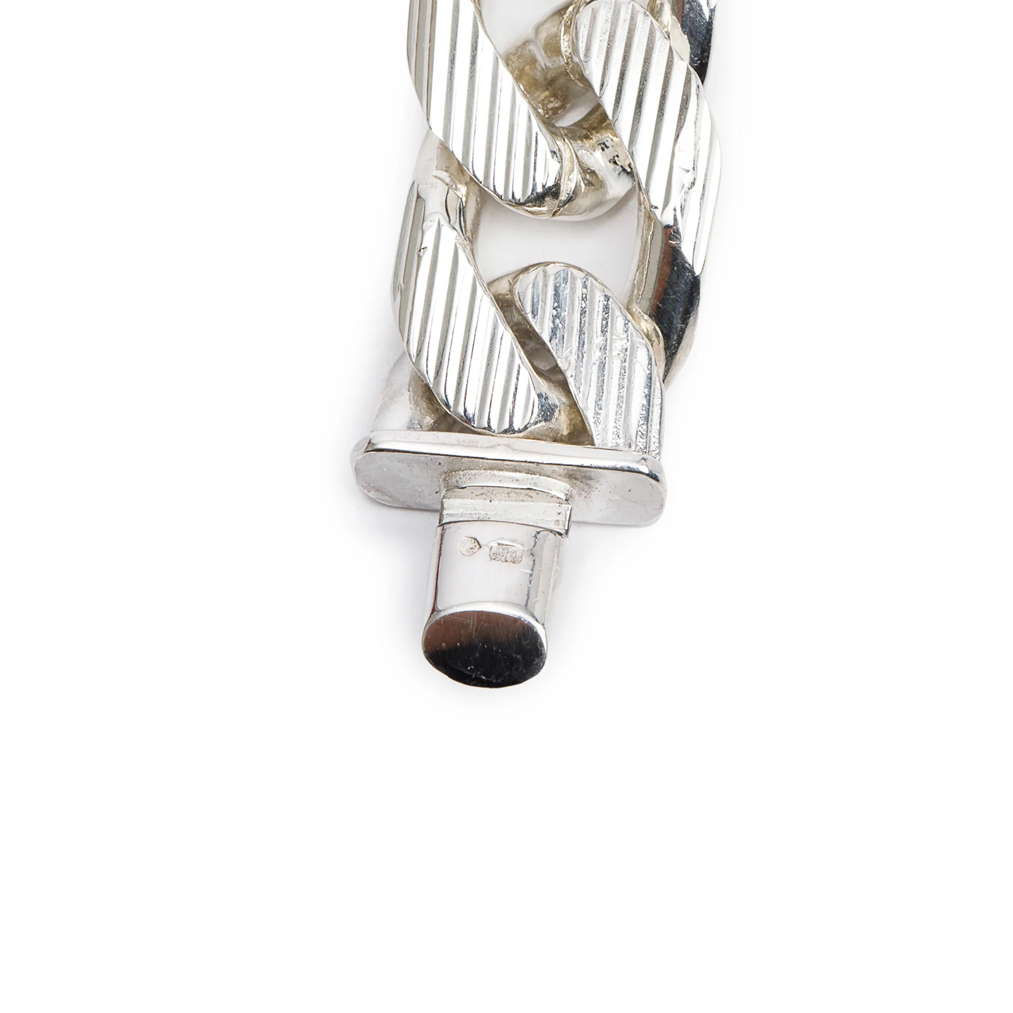Gucci Sterling Silver Curb Link Bracelet w/ Box - Image 4