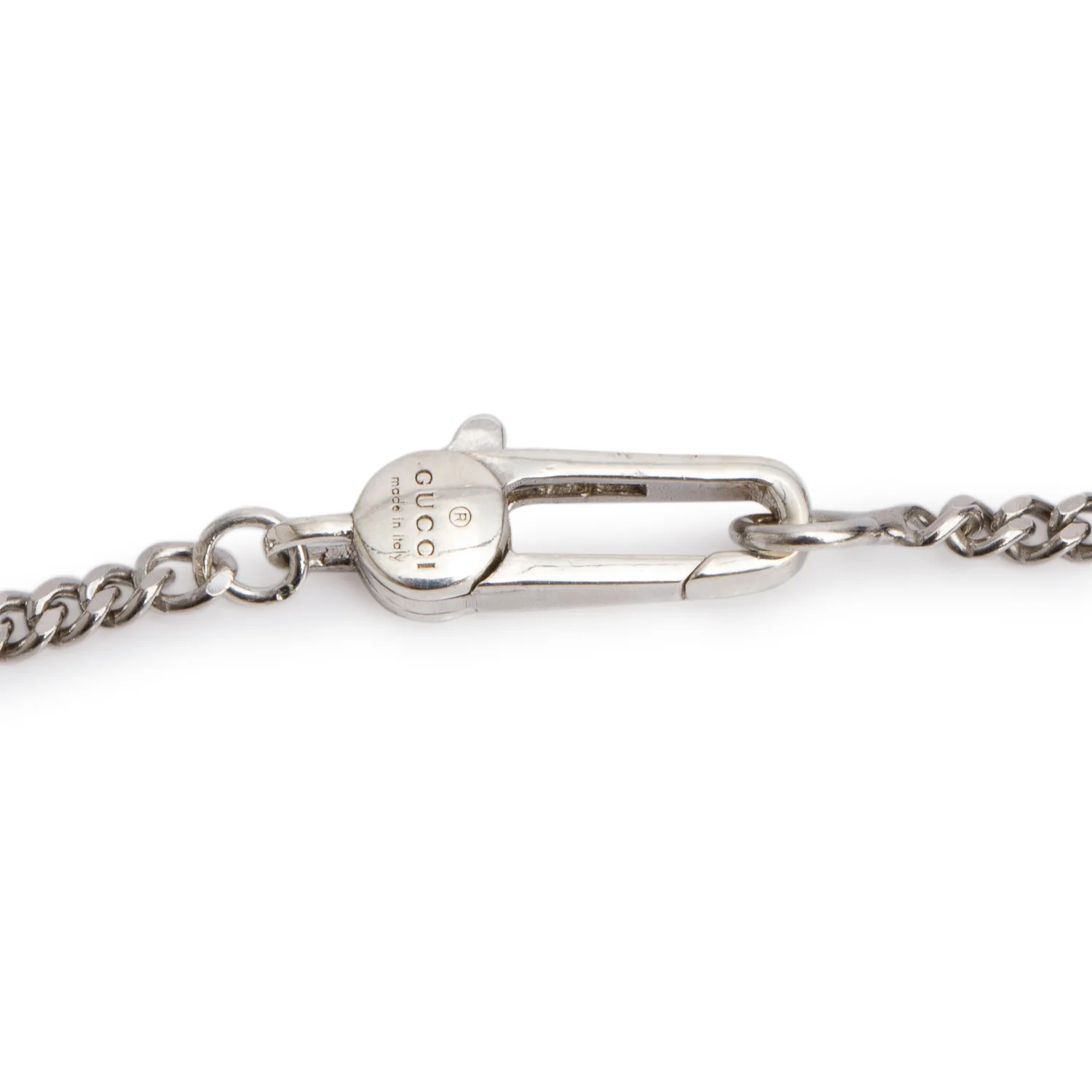 Gucci Sterling Silver Ghost Pendant Necklace w/ Box - Image 4