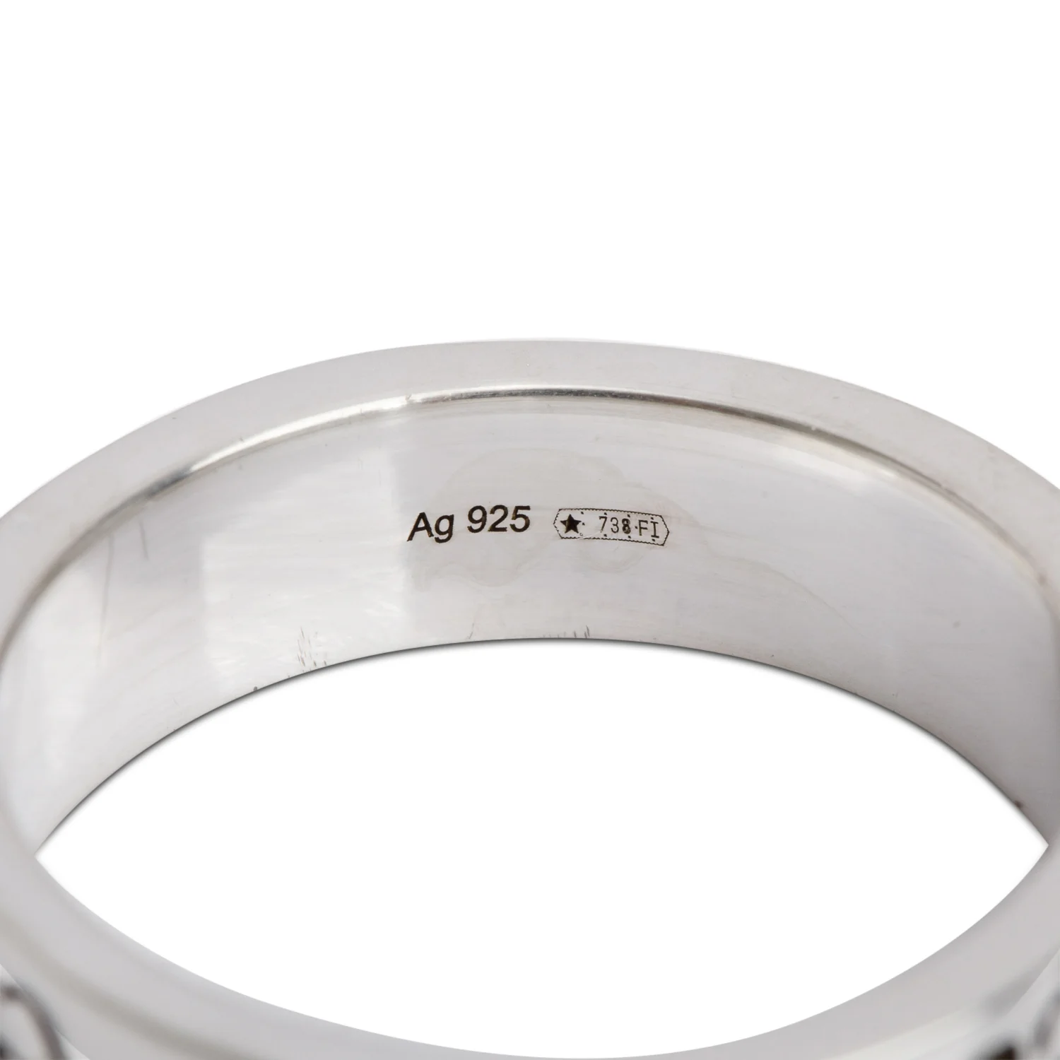 Gucci Sterling Silver Ghost Ring, Size 9 - Image 4