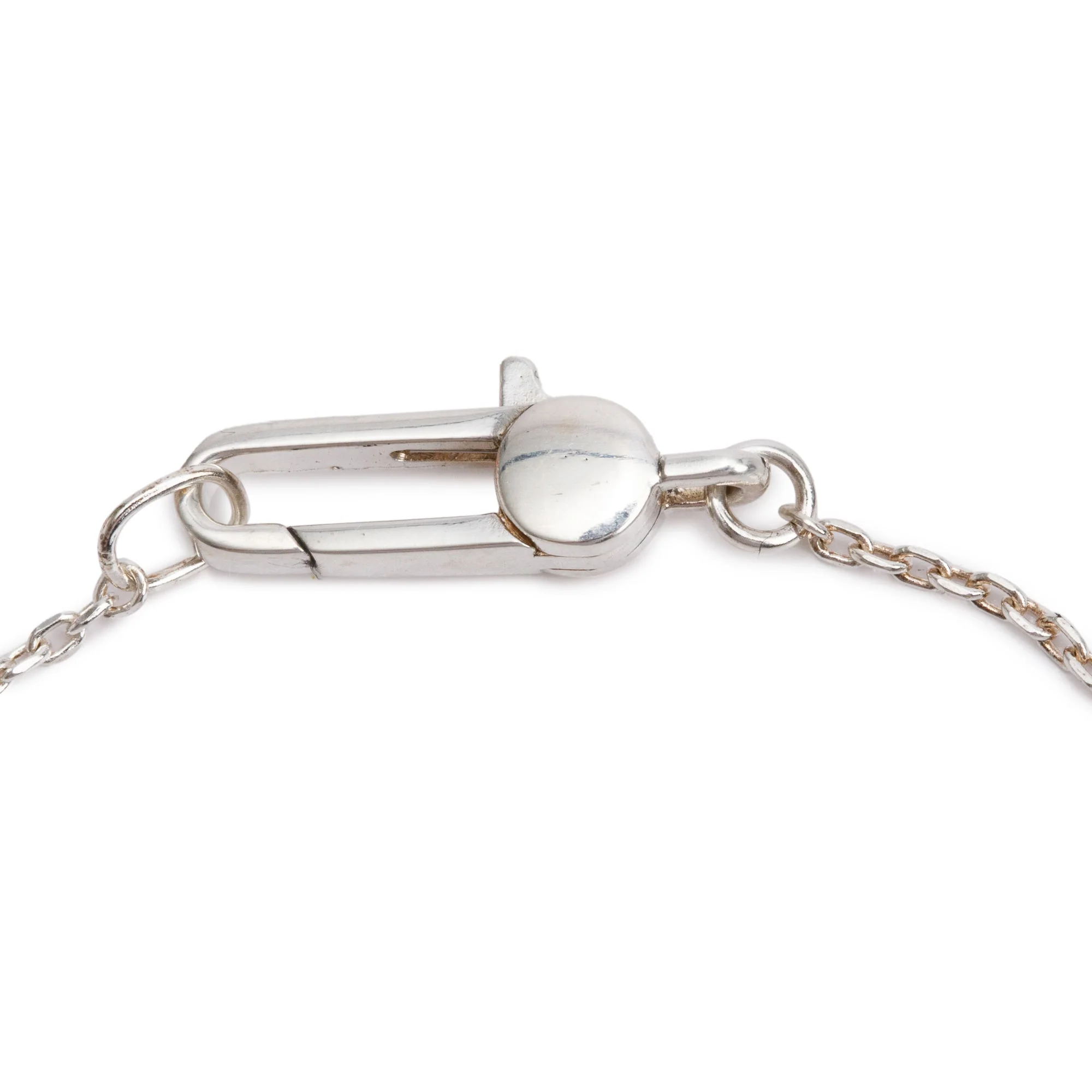Gucci Sterling Silver Trademark Heart Bracelet - Image 2