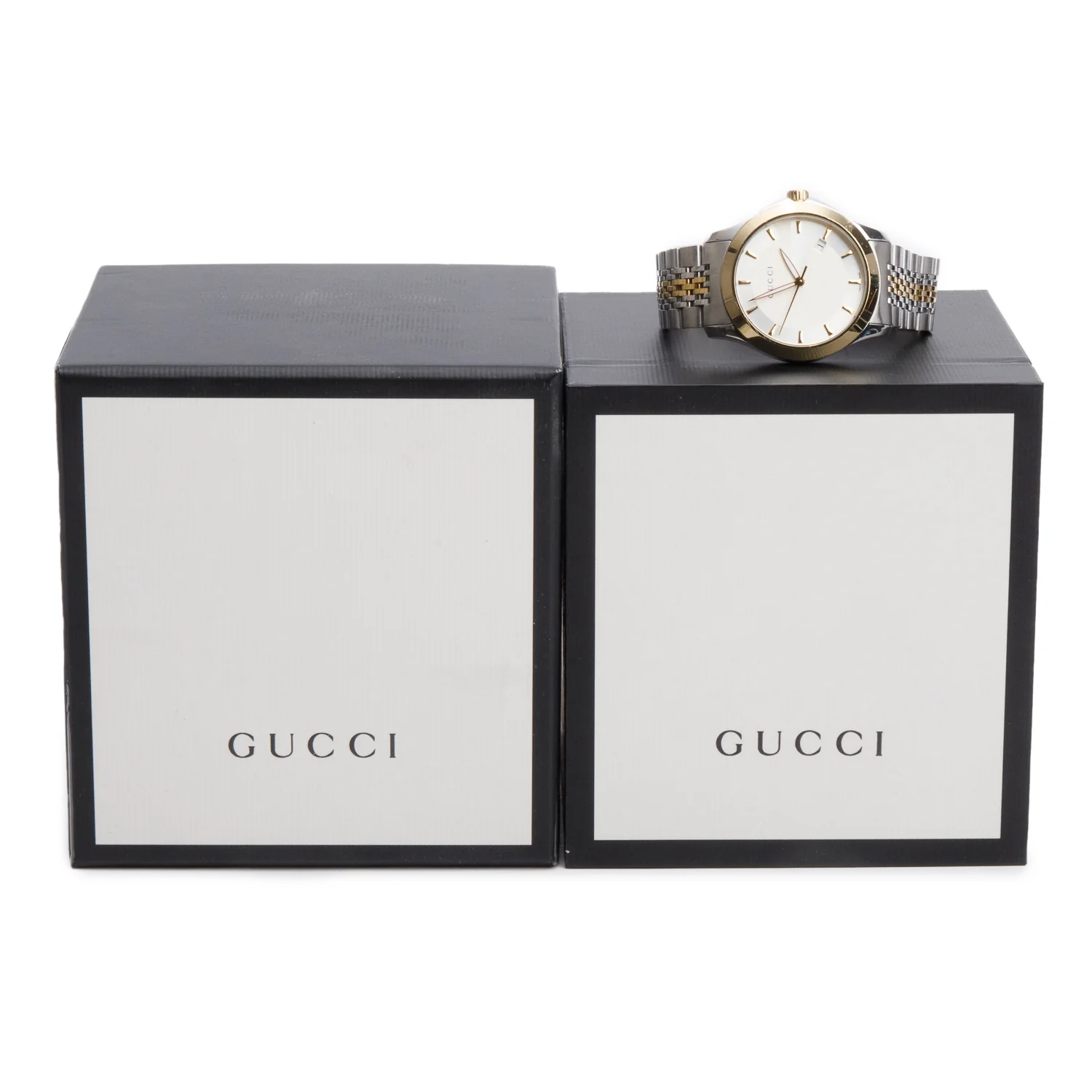Gucci Two-Tone Stainless Steel G-Timeless 38 MM Quartz Watch YA126409 w/ Box - Image 2