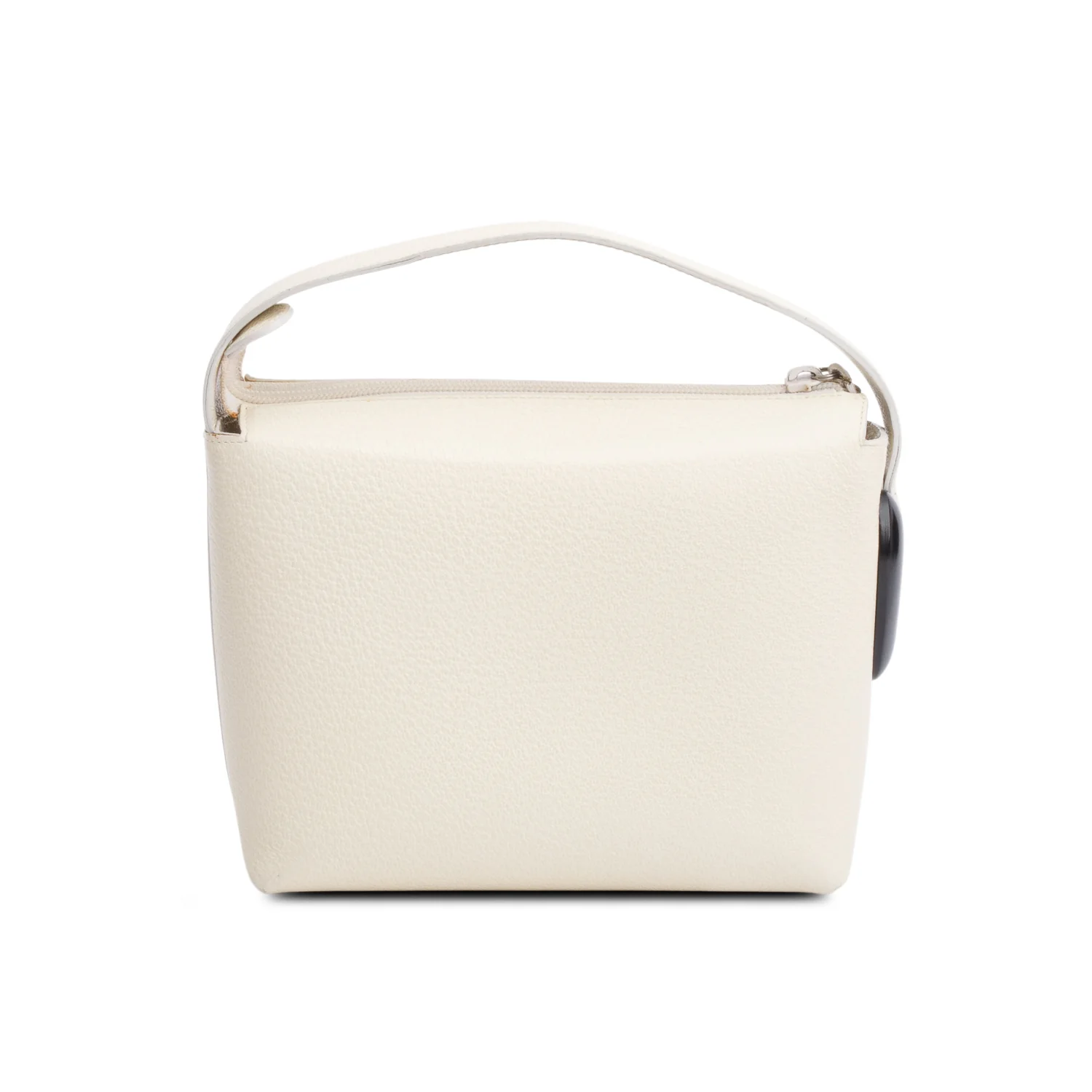 Gucci Vintage Cream Leather Top Handle Bag