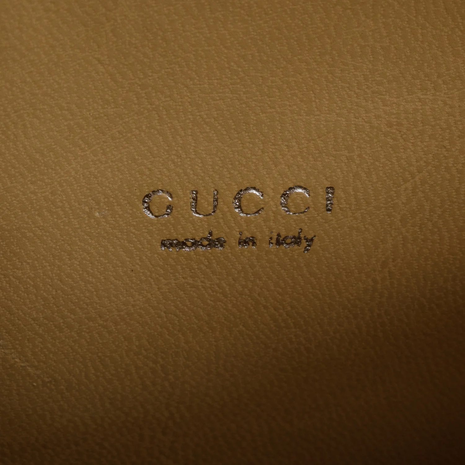 Gucci Vintage Cream Leather Top Handle Bag - Image 7