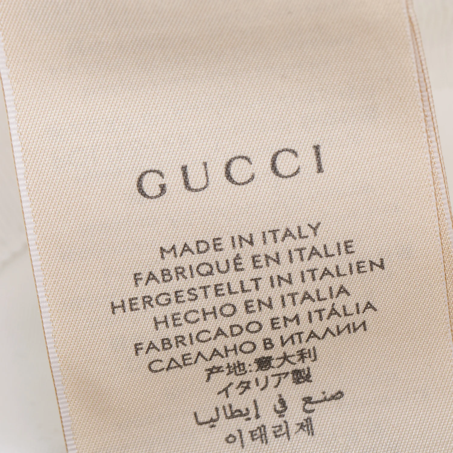 Gucci White Cotton Logo Cabris Bucket Hat, Size S 57 - Image 3
