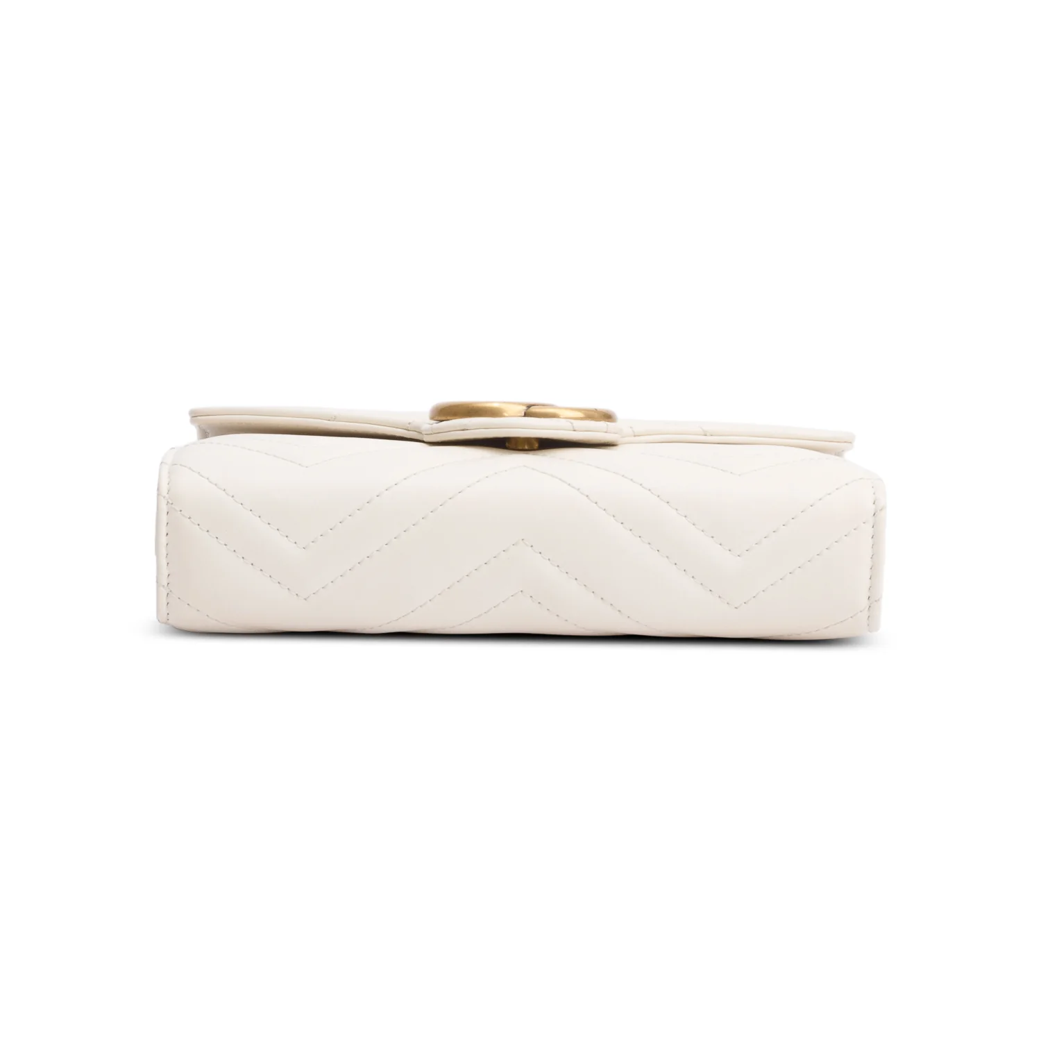 Gucci White GG Marmont Mini Wallet on Chain w/ Box - Image 8