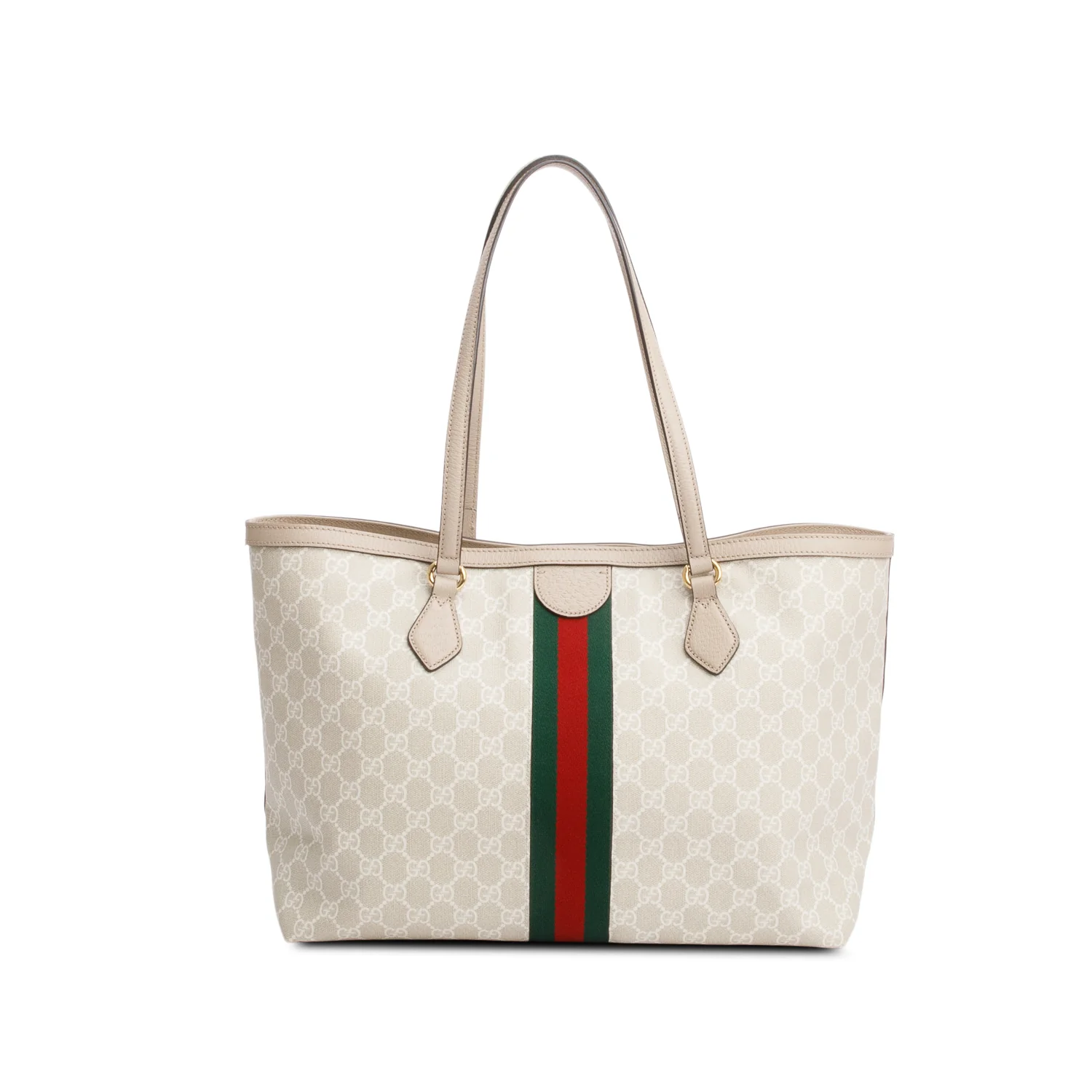 Gucci White GG Supreme Web Ophidia GG Medium Tote - Image 4
