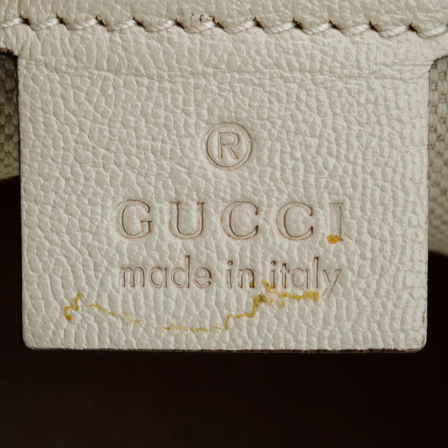 Gucci White Leather Trim GG Canvas Medium Horsebit 1955 Tote - Image 8