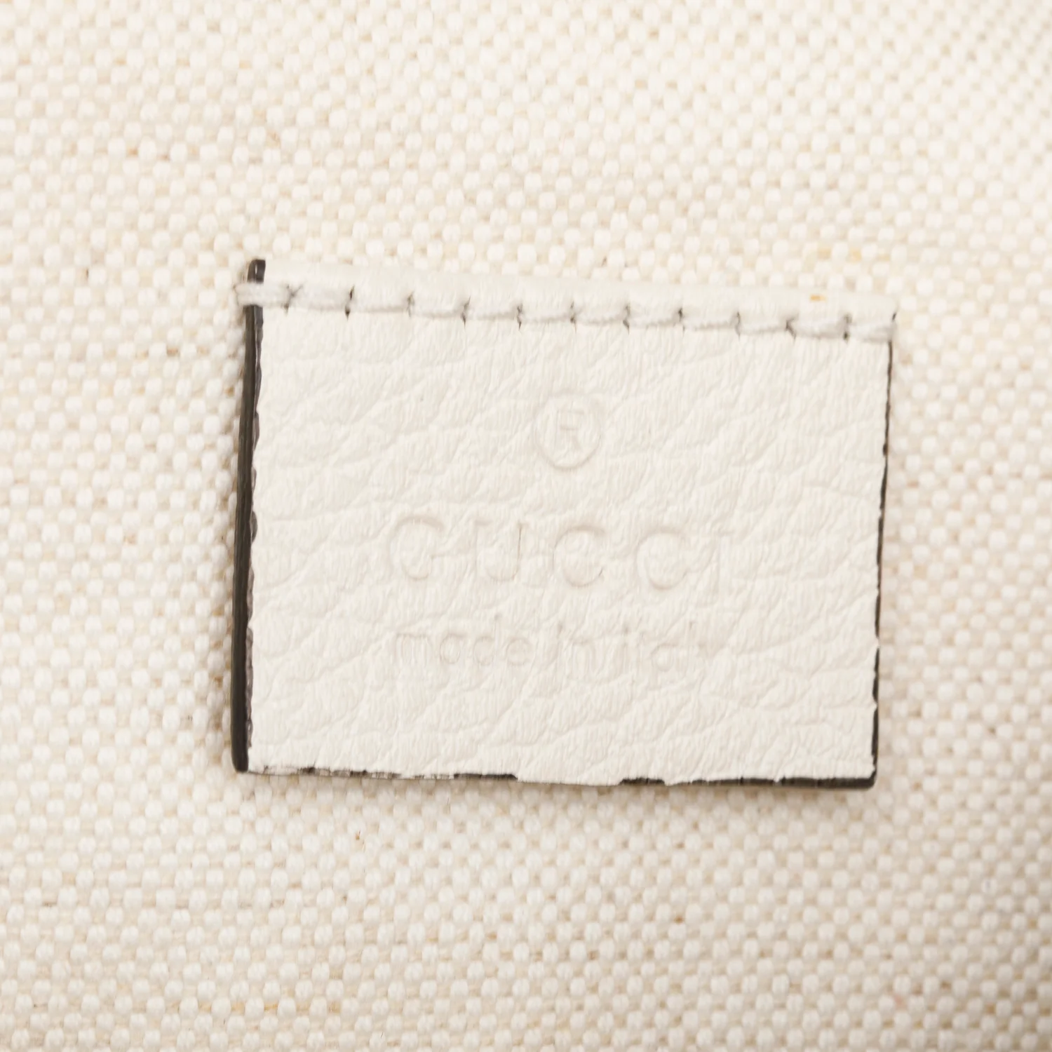 Gucci White Logo Print Calfskin Leather Large Belt Bag - Image 6