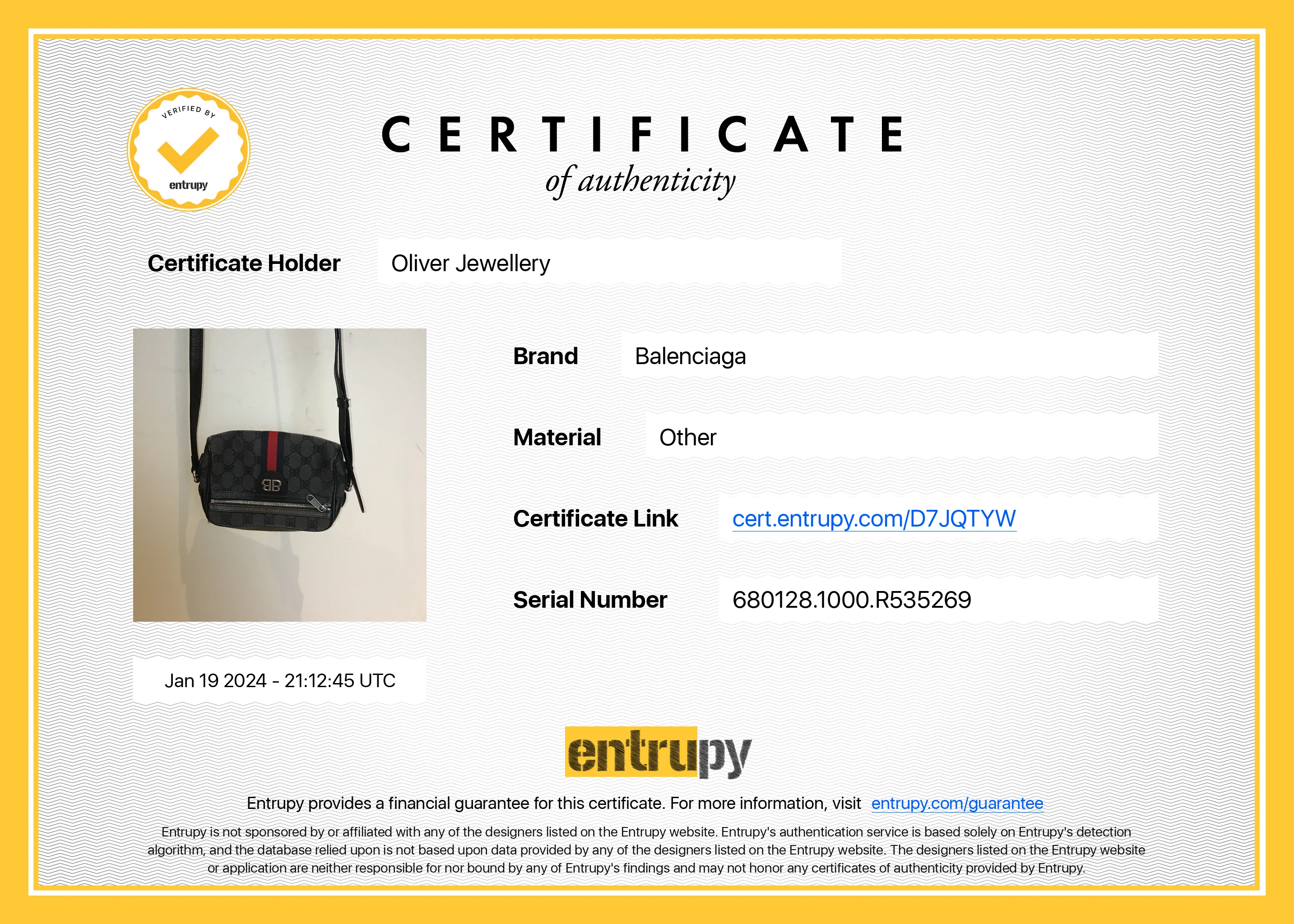 Gucci X Balenciaga The Hacker Project Black BB Canvas Web Mini Camera Bag w/ Box - Image 11