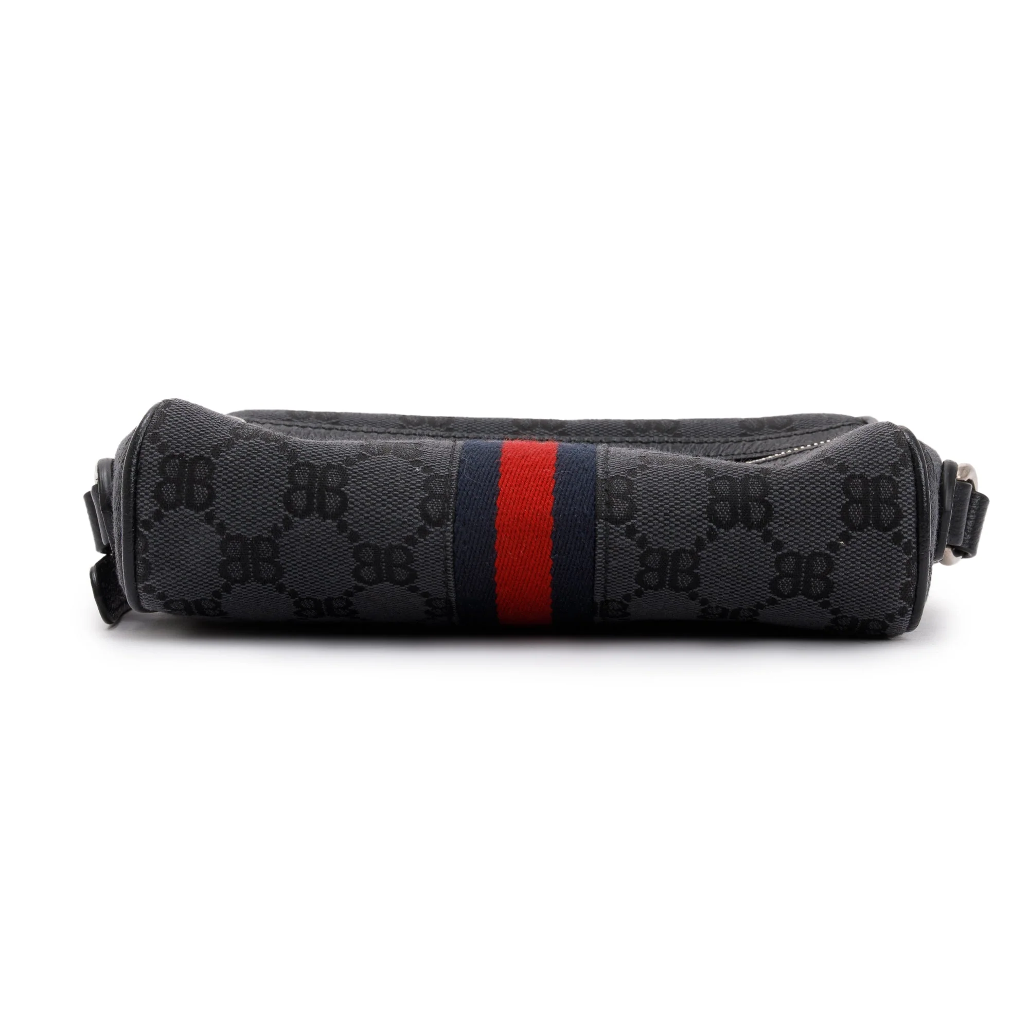 Gucci X Balenciaga The Hacker Project Black BB Canvas Web Mini Camera Bag w/ Box - Image 7