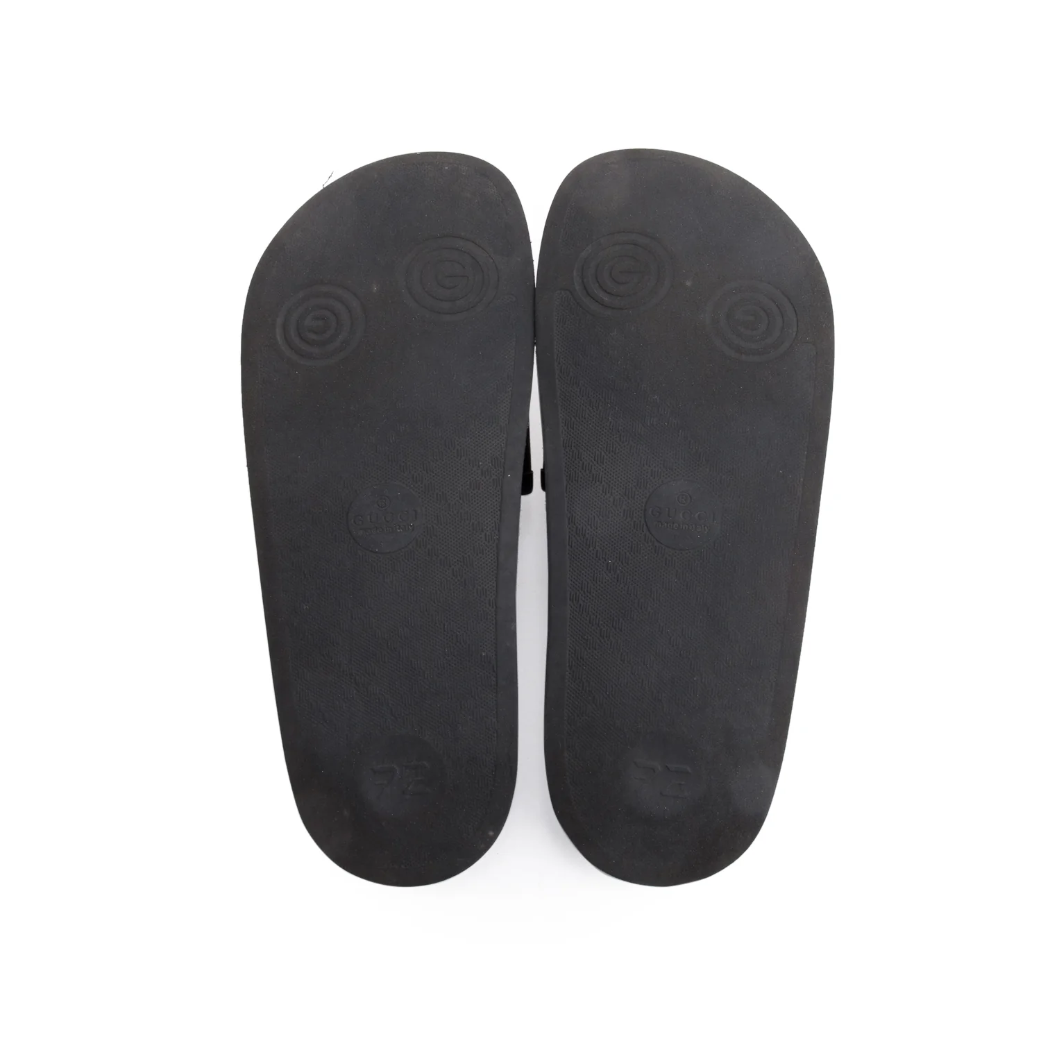 Gucci x Sega Supreme Black Rubber Guccy Star Slides, Size 7 w/ Box - Image 5