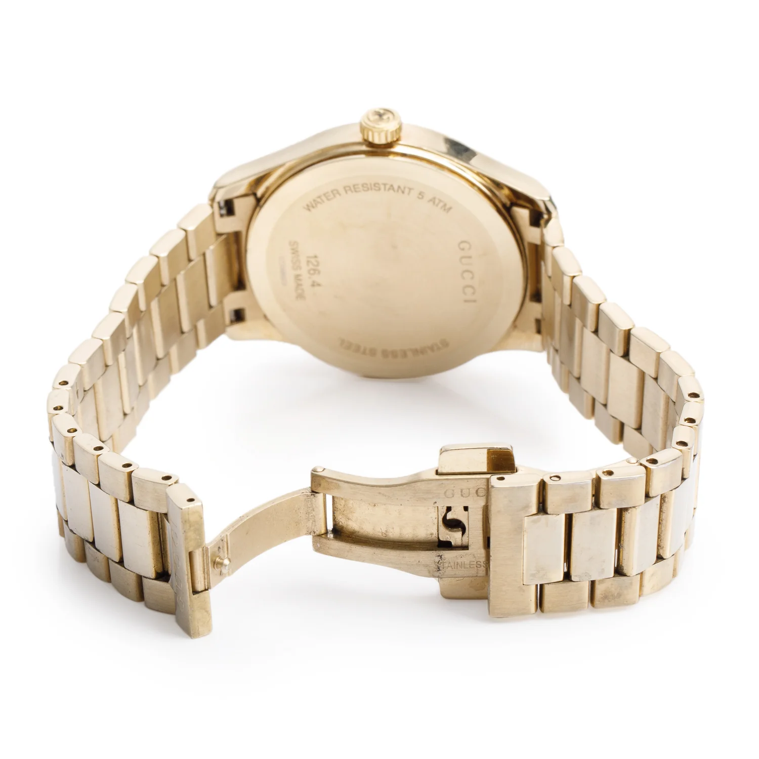 Gucci Yellow-Gold Plated Stainless Steel G-Timeless 38 MM Quartz Watch - Image 4