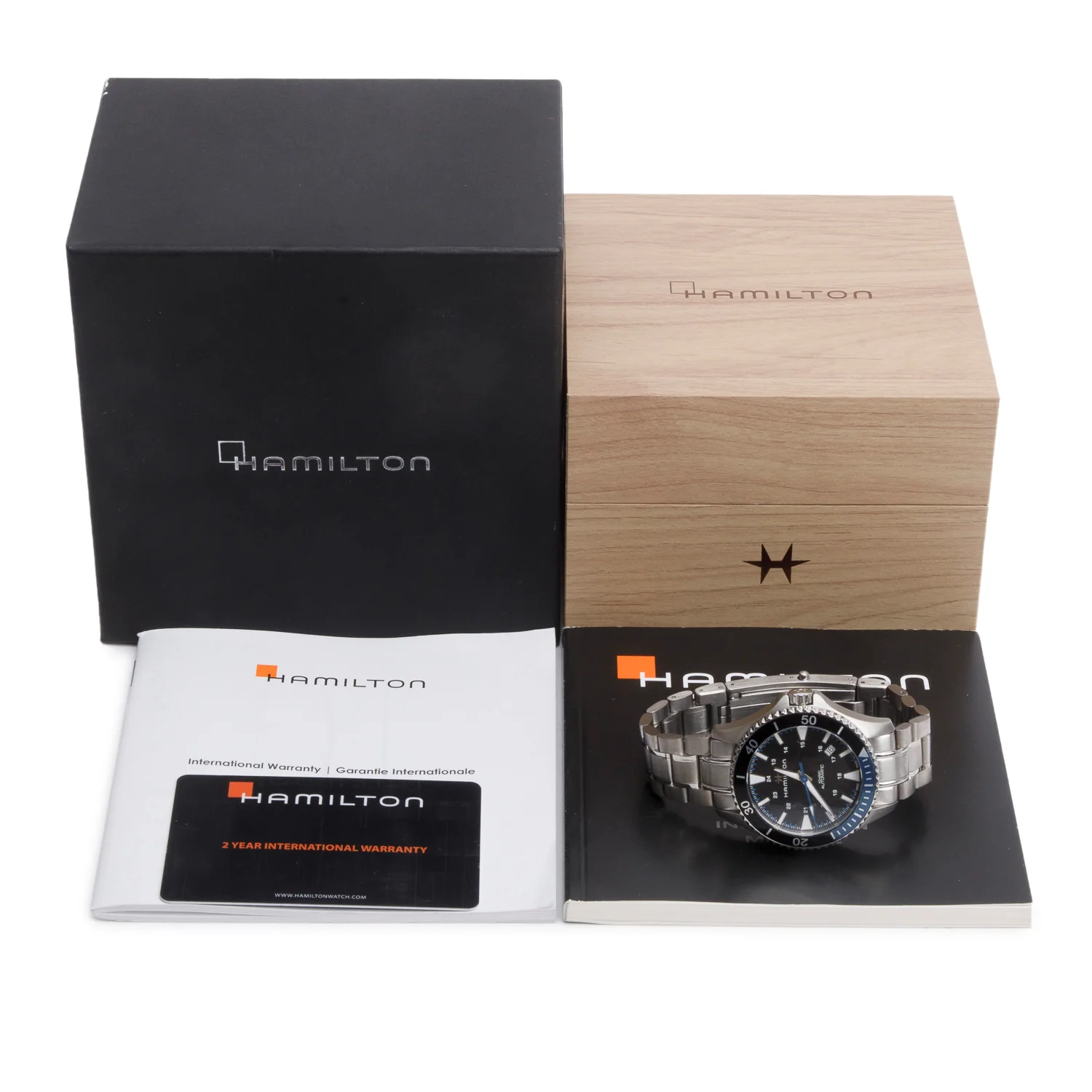 Hamilton Stainless Steel Khaki Navy Scuba 40 MM Automatic Watch Black Dial H823150 w/ Box & Papers - Image 2