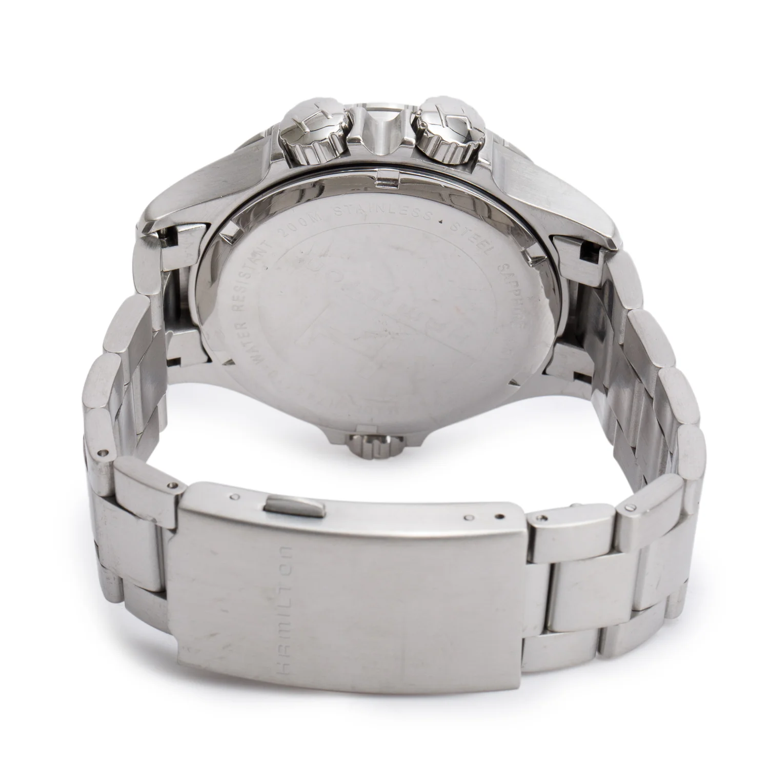 Hamilton Stainless Steel Khaki Navy Sub 40 MM GMT Quartz Watch Black Dial H745110 w/ Box - Image 4