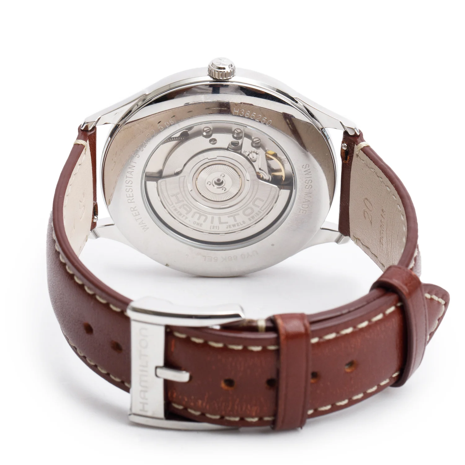 HamiltonStainless Steel Jazzmaster Thinline 40 MM Automatic Watch - Image 3