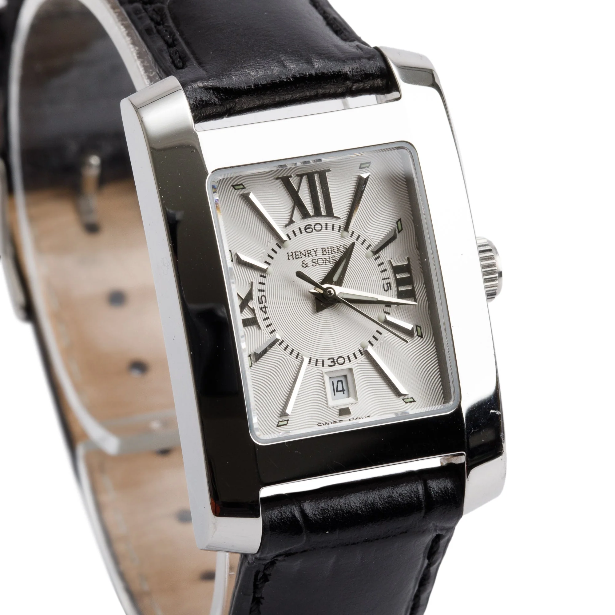 Henry Birks & Sons Stainless Steel Watch w/ Box - Image 3
