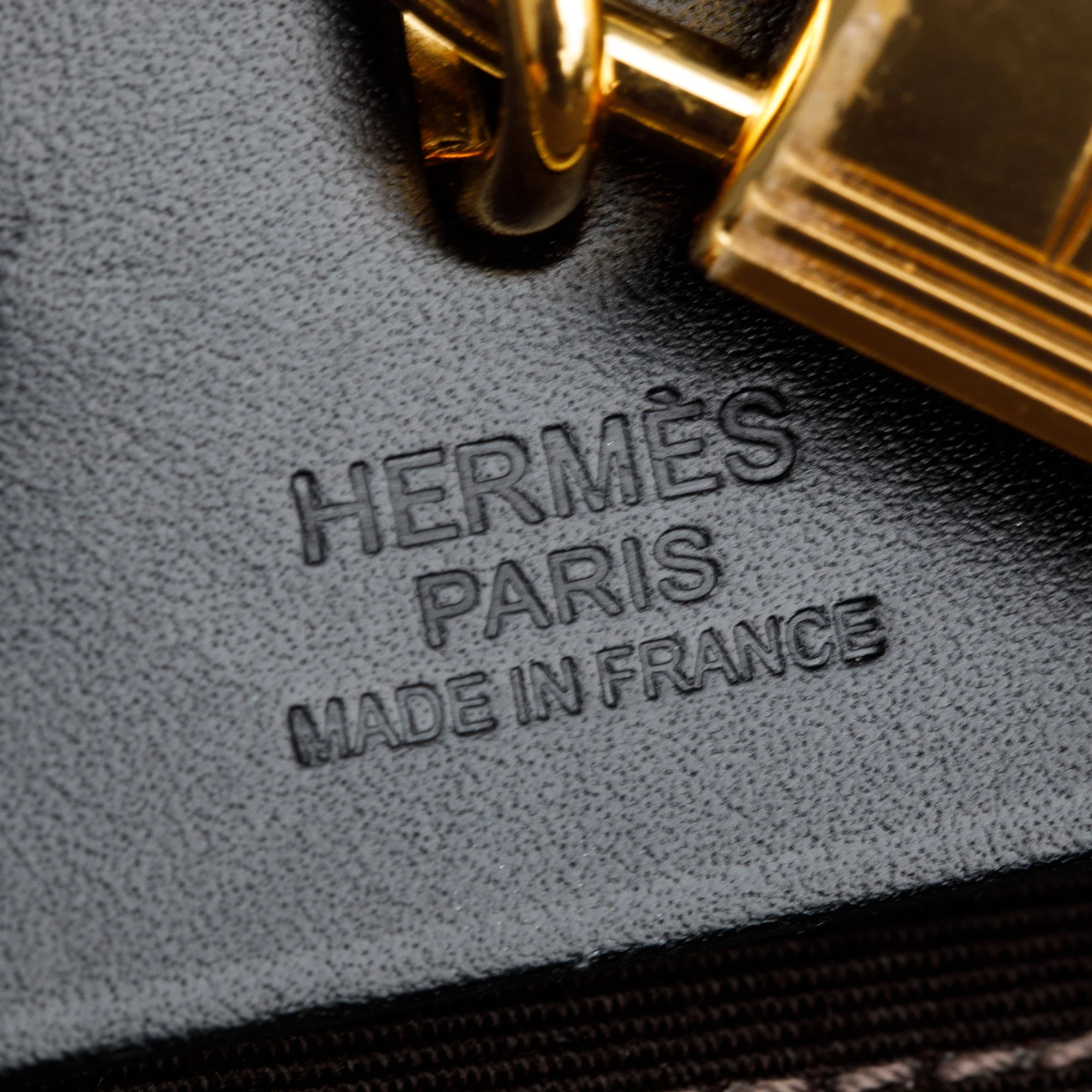 Hermes 2020 Ebene/Noir Toile Officier Vache Hunter Herbag Zip 31 w/ Box - Image 13