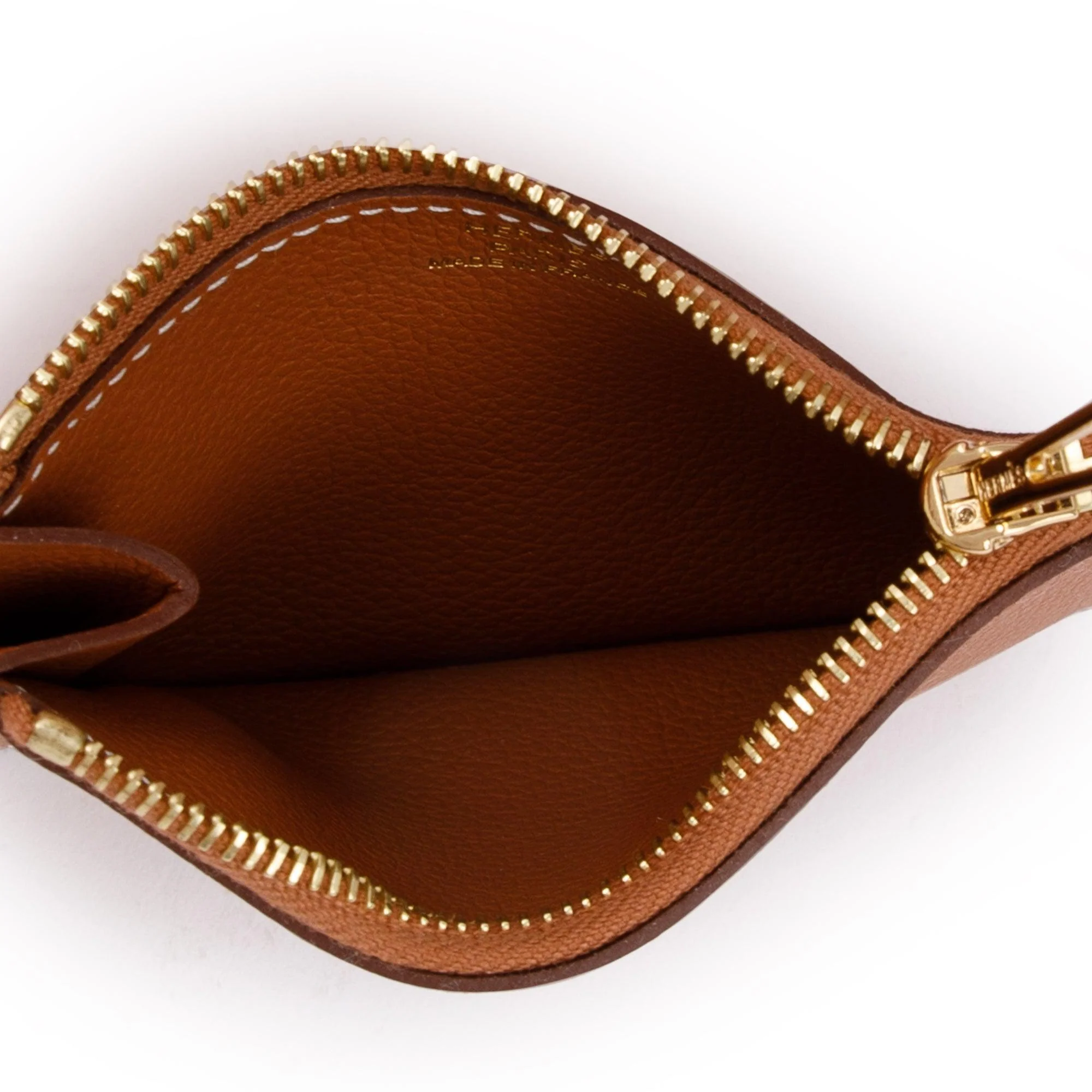 Hermes 2021 Gold Evercolor Roulis Slim Compact Wallet w/ Box, Insert & Receipt - Image 7